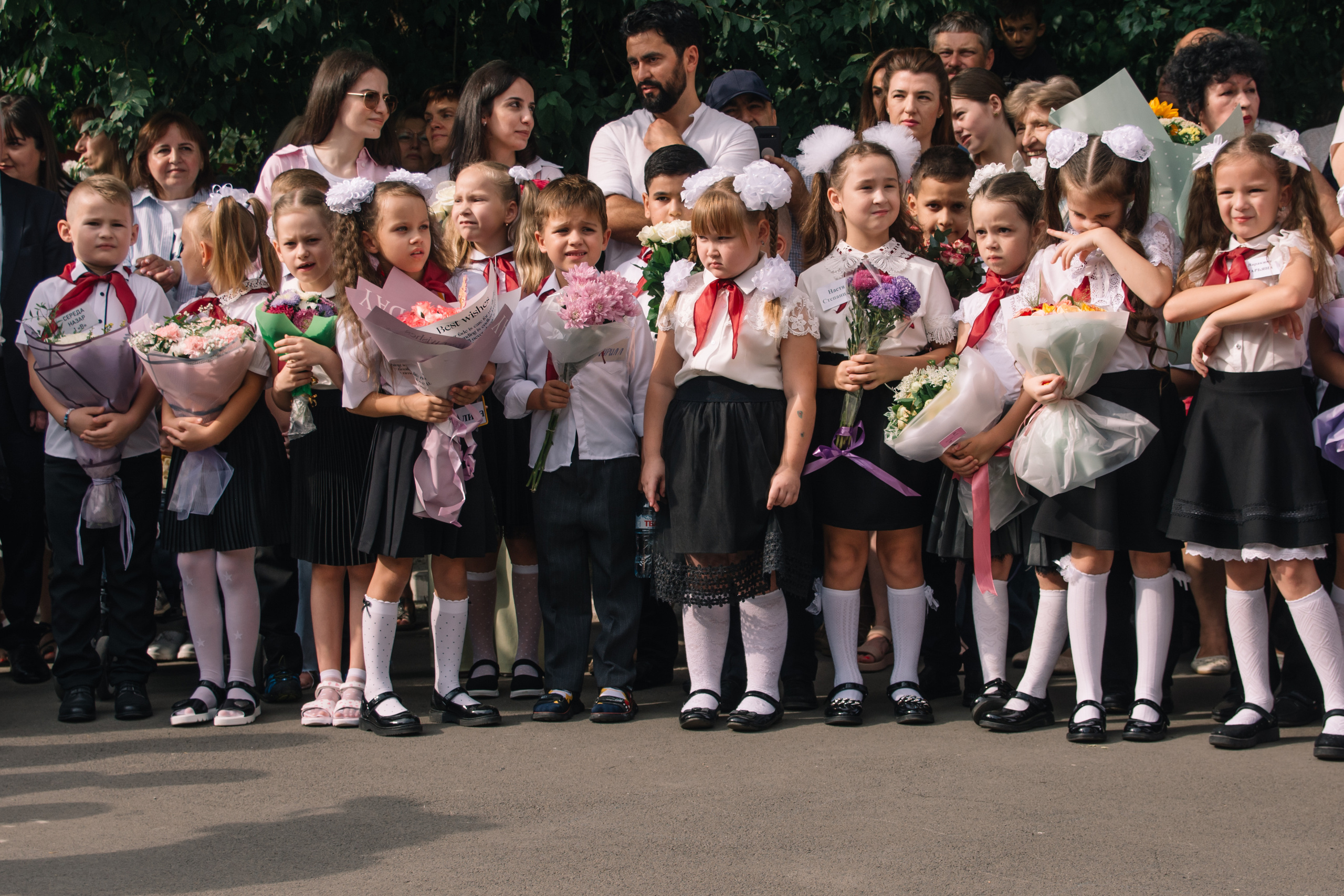 День знаний первоклашек, съемка на 1 сентября. Семейный и детский фотограф Кущ Наташа