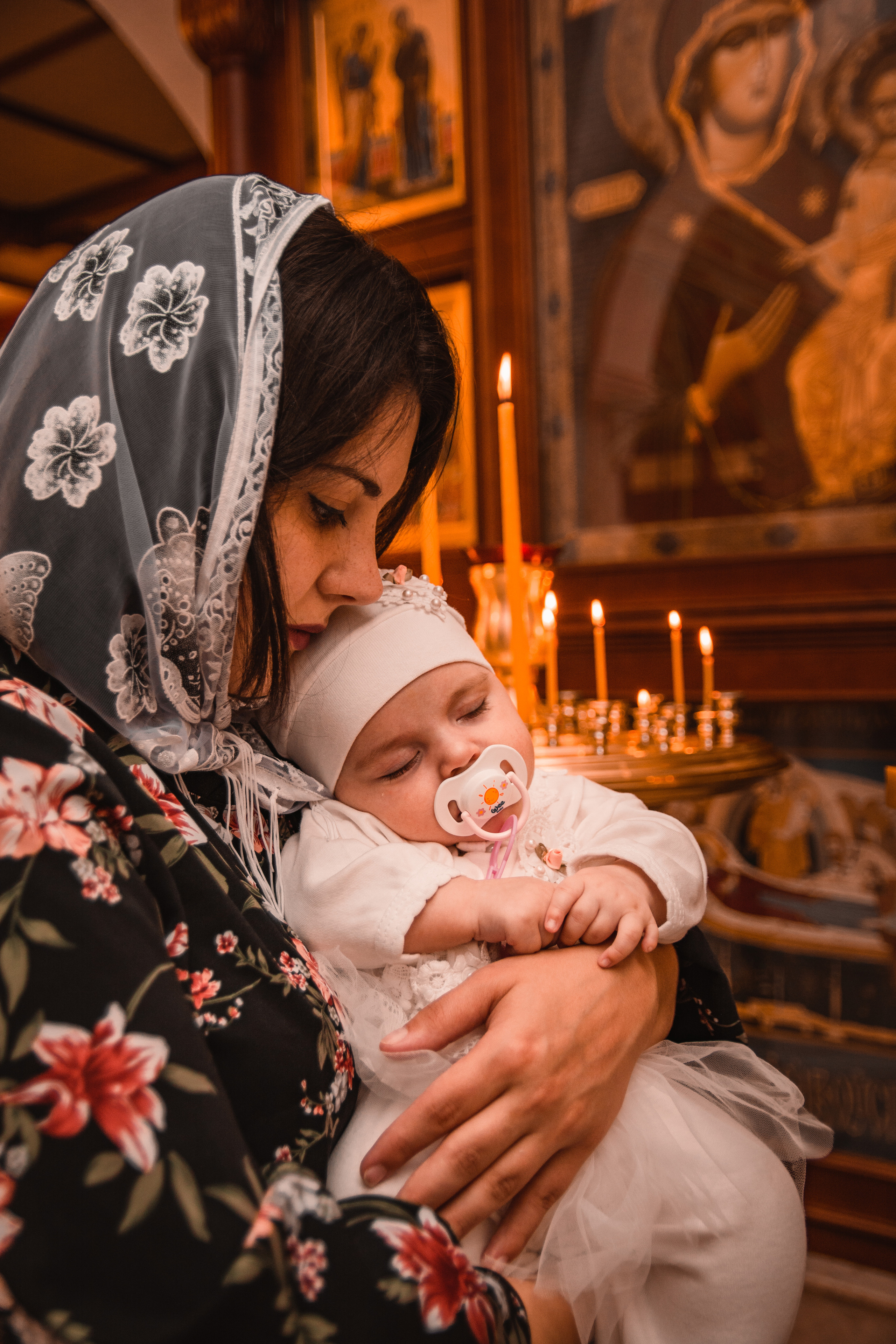 Съемка крещения Варвары. Семейный и детский фотограф Кущ Наташа