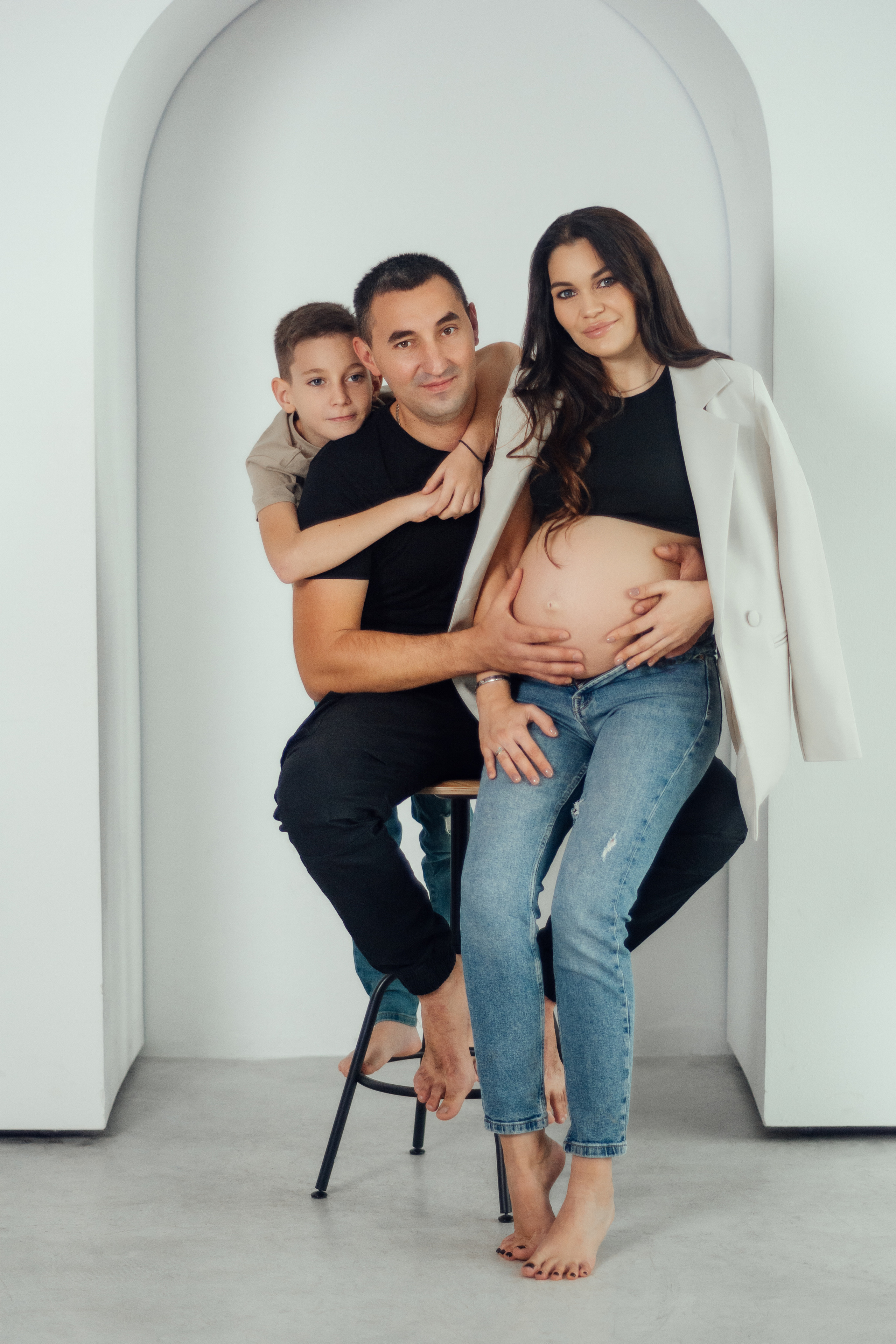 Беременность Катя с семьей. Семейный и детский фотограф Кущ Наташа