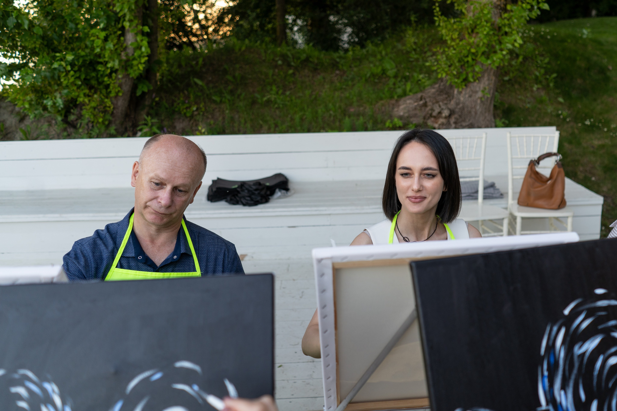 Репортажная съёмка мастер-класса по рисованию. Фотограф Елизавета Потешкина