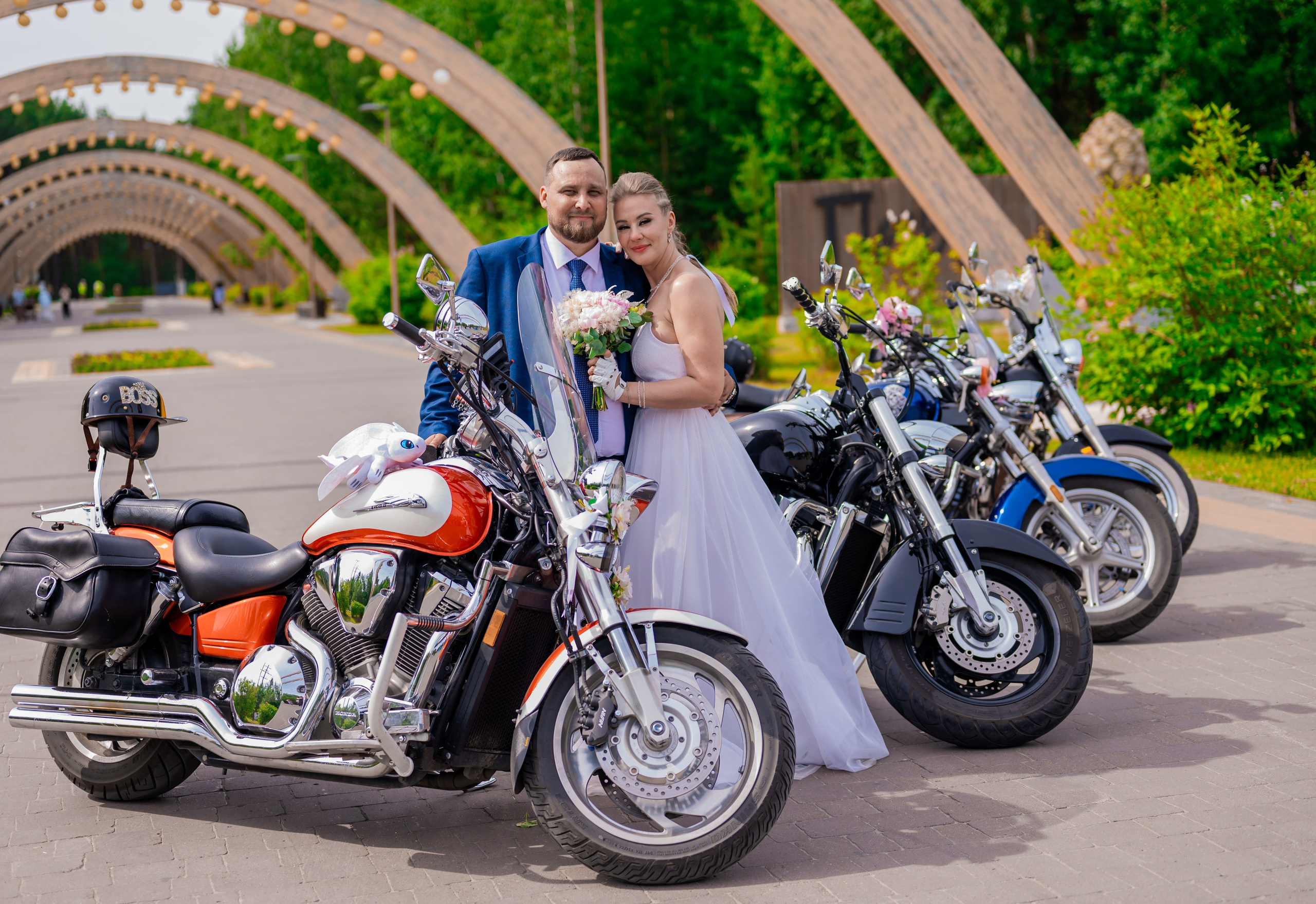 Мотосвадьба Евгения и Алены. Свадебный фотограф в Сургуте Любовь Гуляева