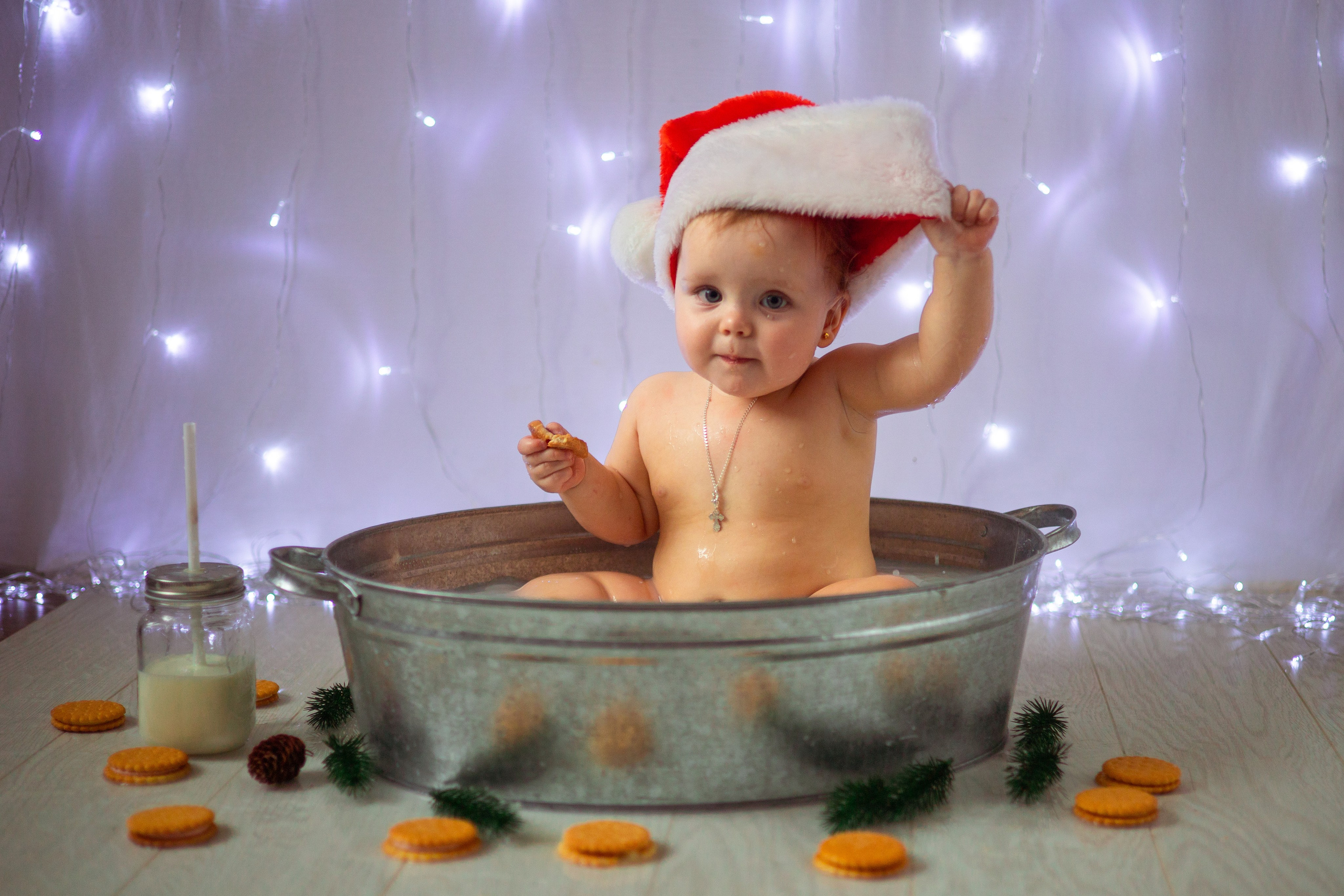 Соня Рождественская ванна. Семейный и детский фотограф в Михайловке Татьяна Лестьева