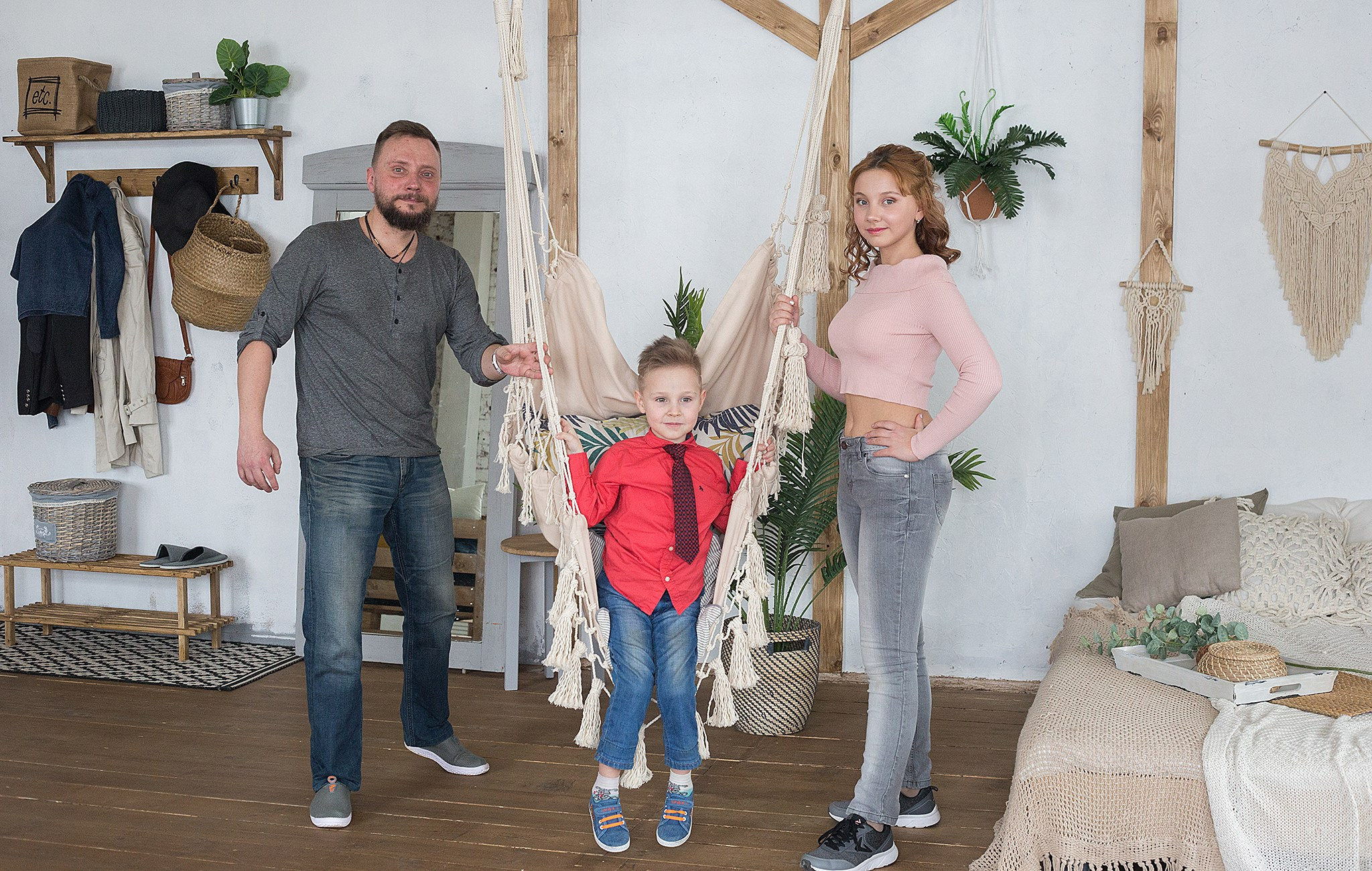 Студийная фотосессия семьи Александра и Марии. Детский и семейный фотограф, фотограф мероприятий Нижний Новгород