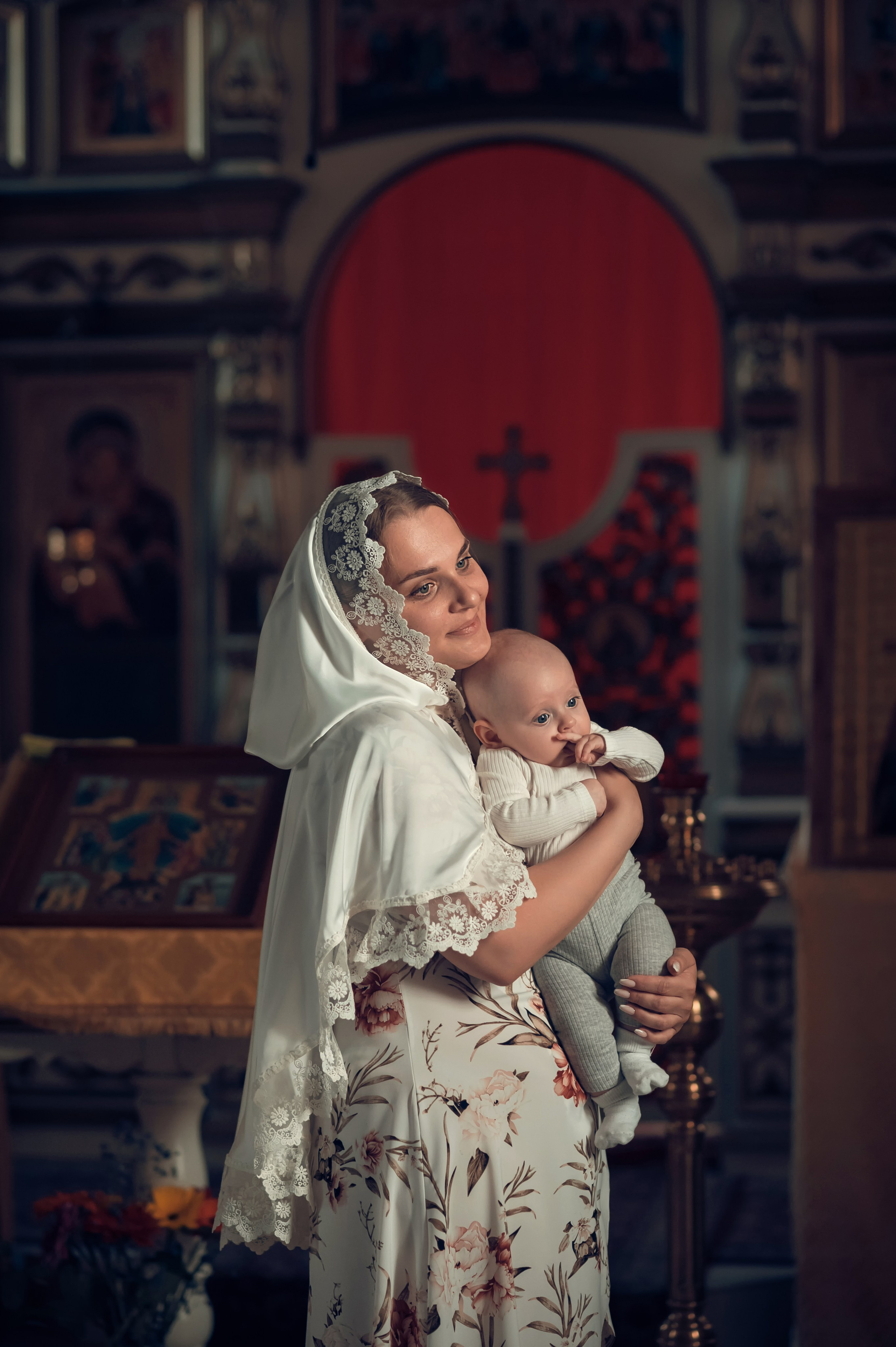 Таинство Крещения Крестовоздвиженский храм. Семейный фотограф Олеся Батурина Рязань