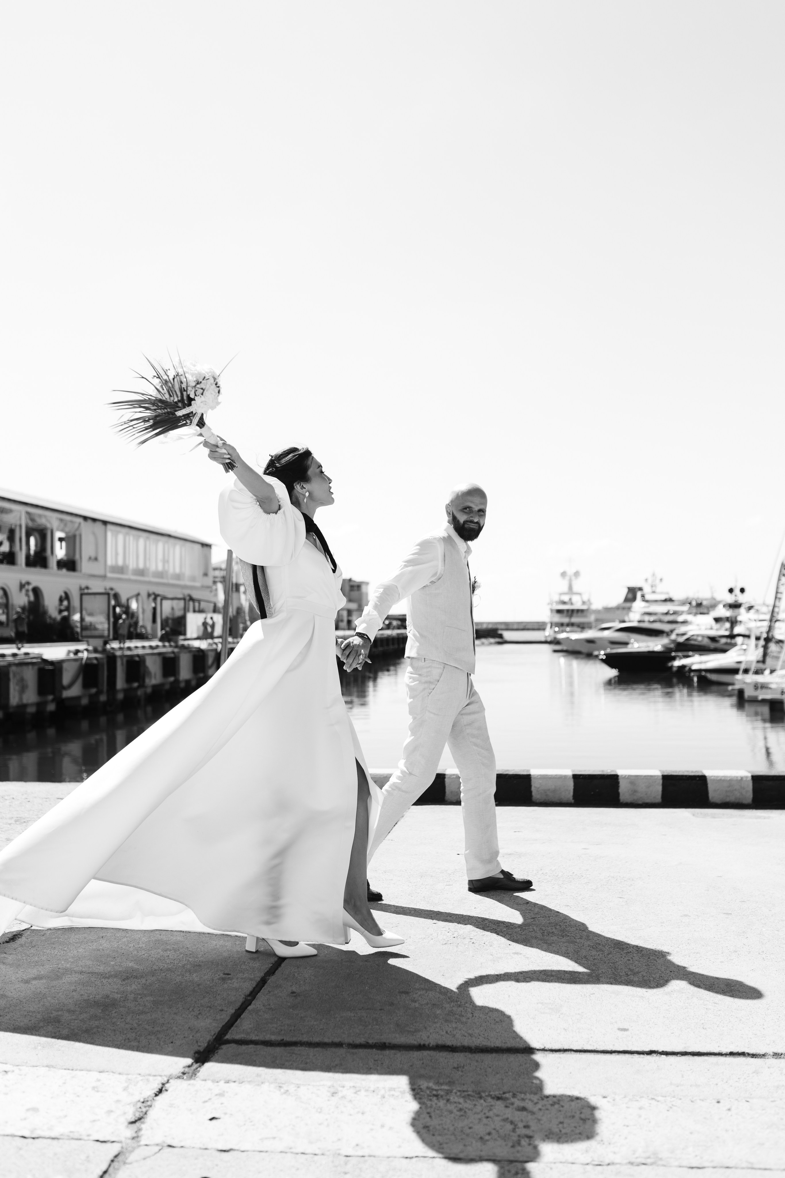 Морской порт. Свадебный портретный фотограф видеограф Кирилл Соборный в Сочи Адлере