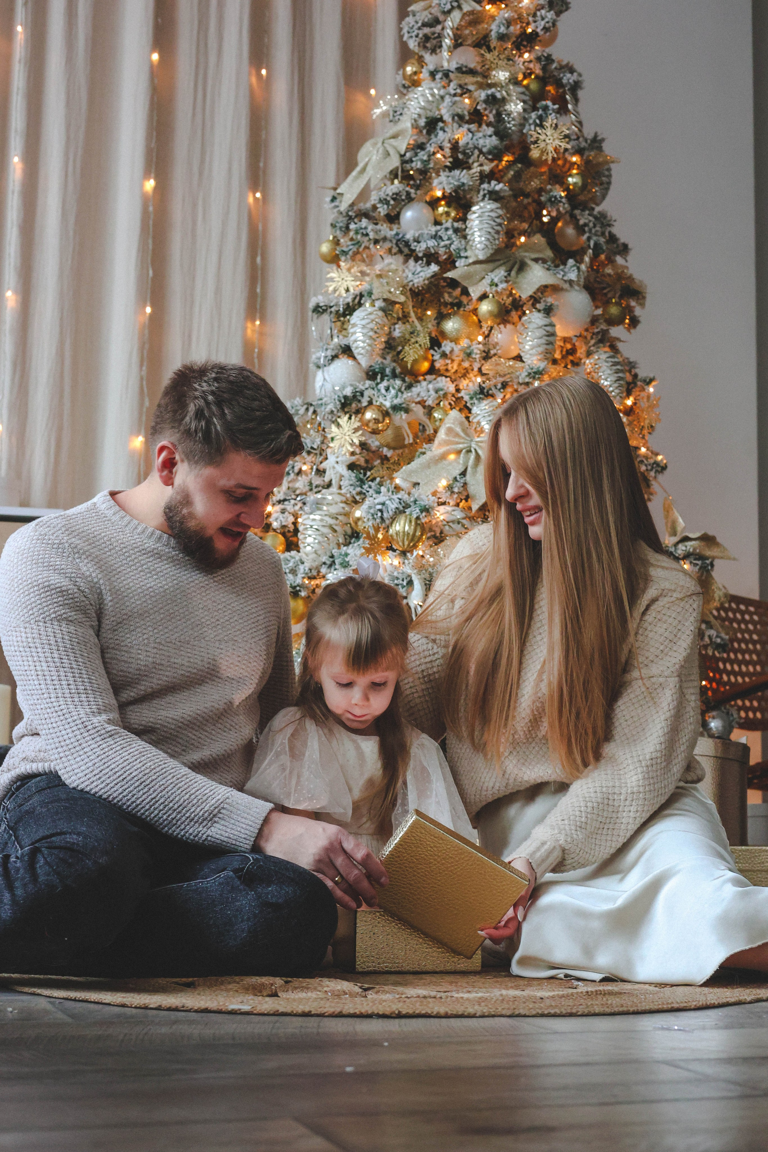 Новогодняя история «Кира и ее семья». Фотограф в Москве Анастасия Калинина