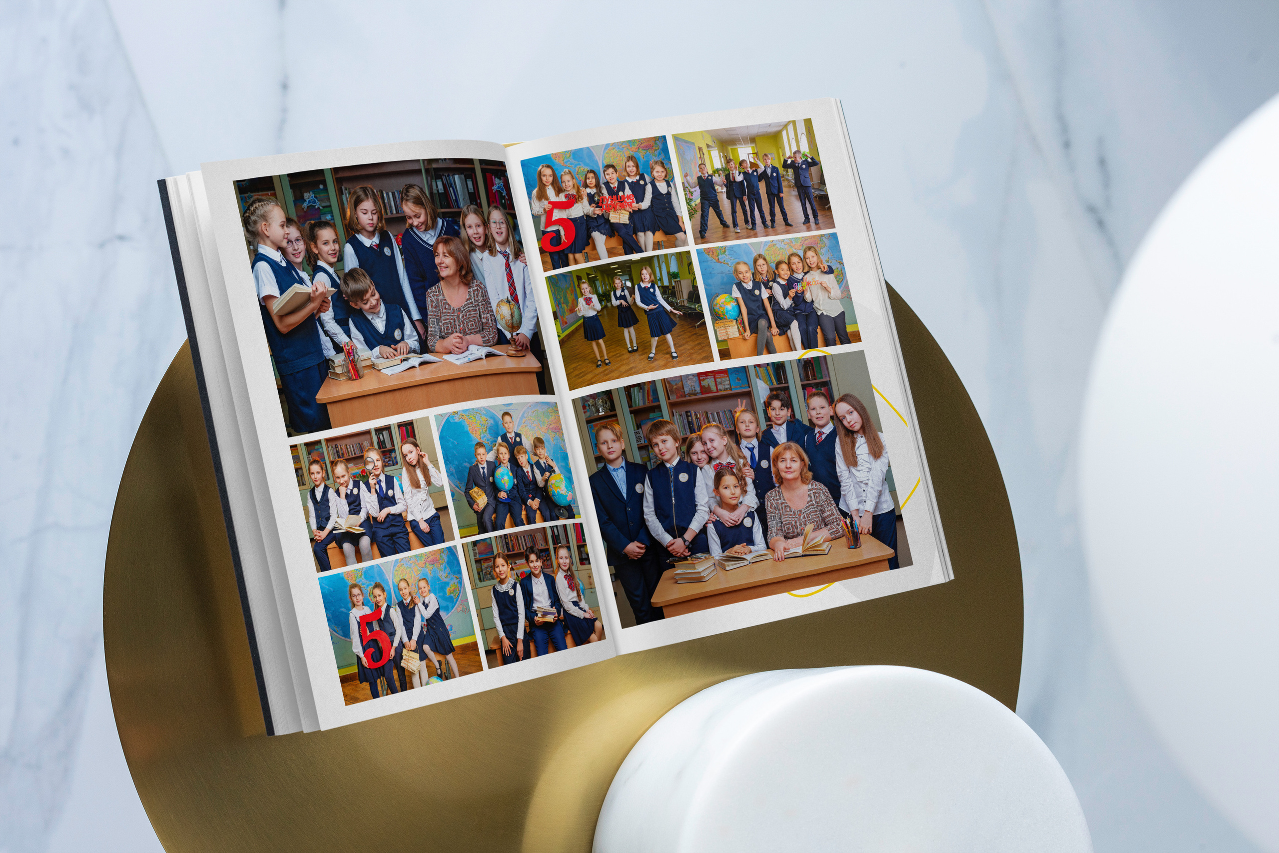 Выпускной альбом Желтый. Выпускные альбомы для школы и детского сада в СПб и ЛО