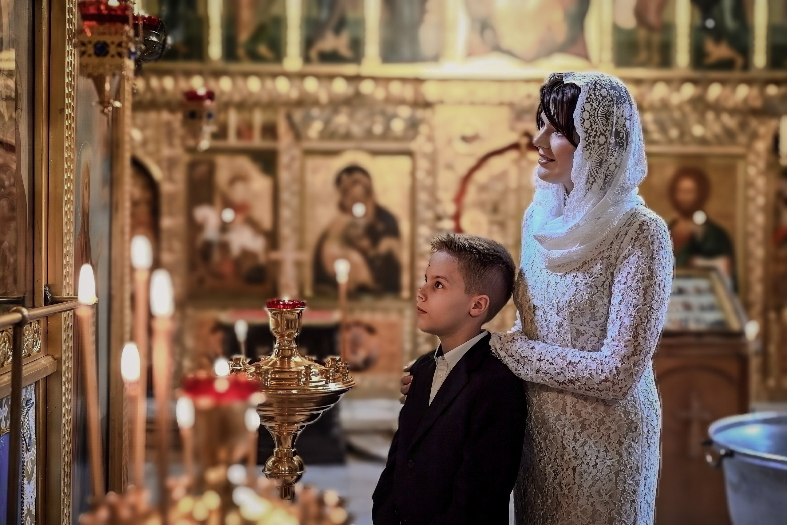 Крещение Арбат мама Ксения. Семейный и детский фотограф Москва