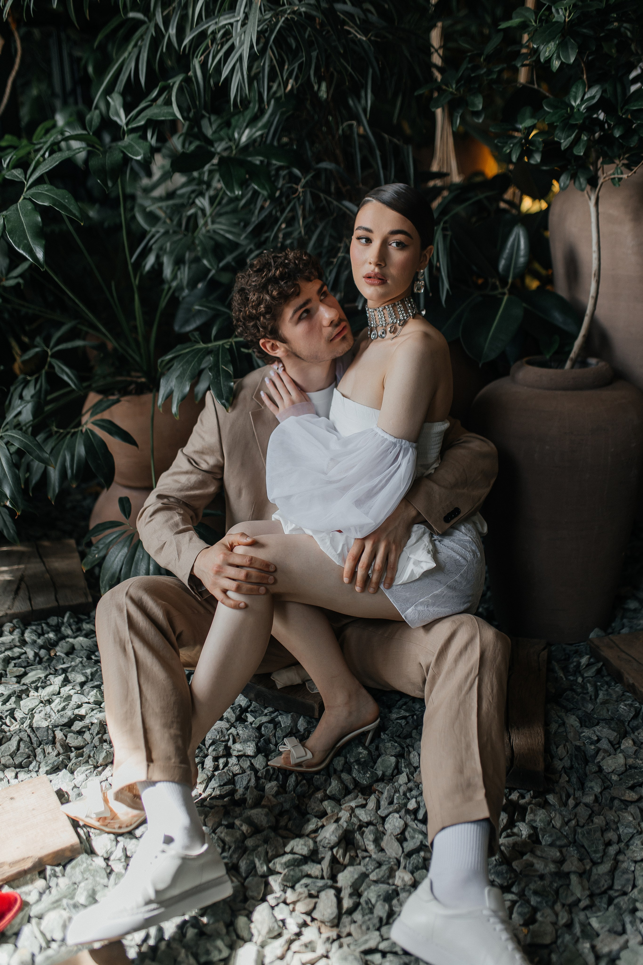 Свадебная история в оранжерее