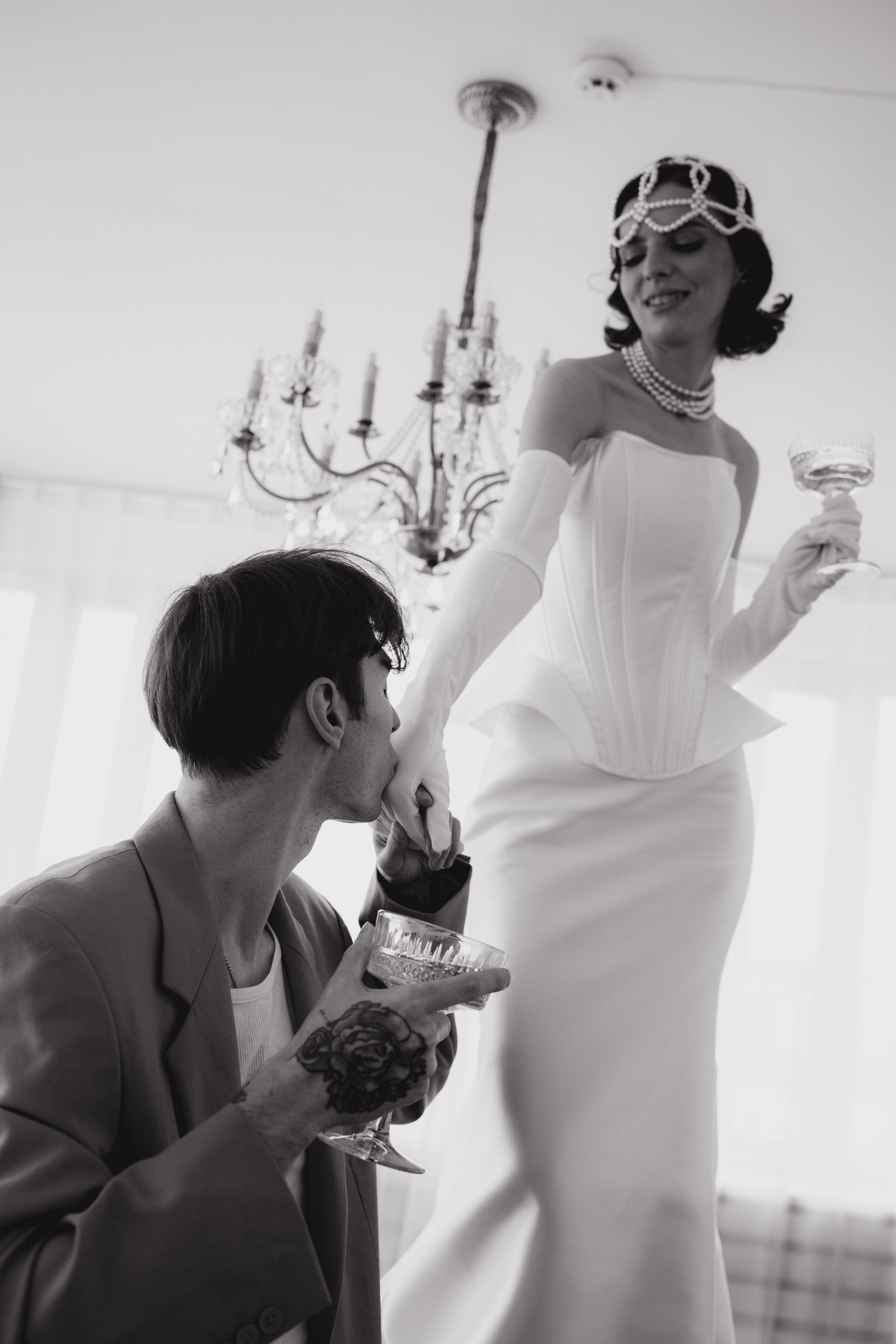 Свадебная творческая съемка в студии