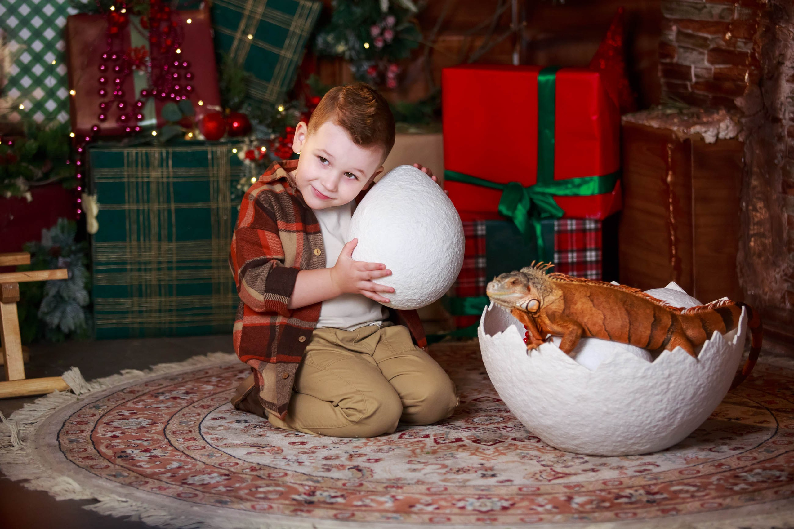 Фотосессия с игуаной символ года Дракона. Семейный и детский фотограф в Москве Мария Быкова