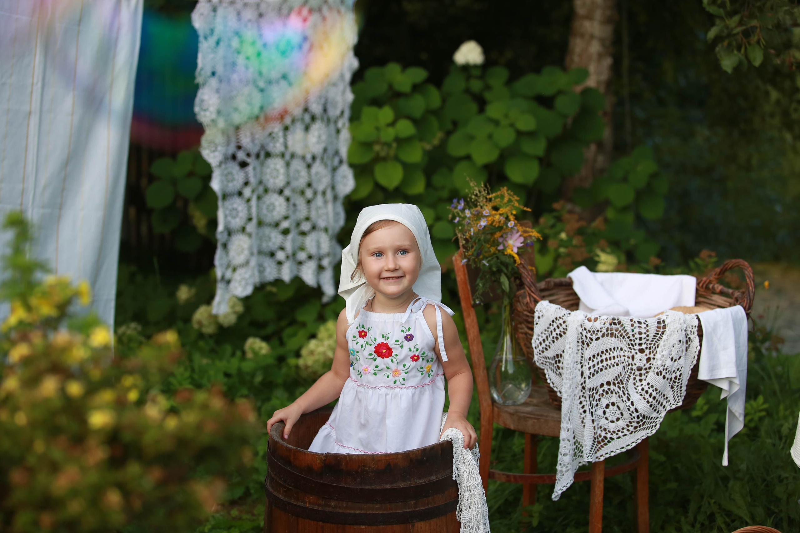 Проект «Ретро стирка на реке». Семейный и детский фотограф в Москве Мария Быкова