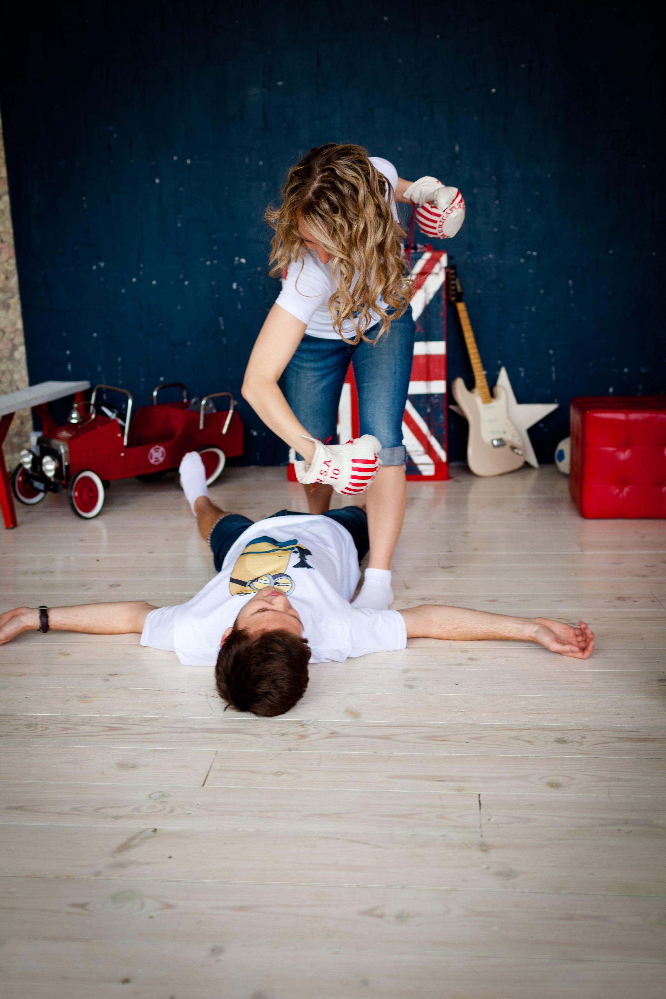 Фотосессия Димы и Сони в студии. Фотограф Денис Гавриленков в Москве