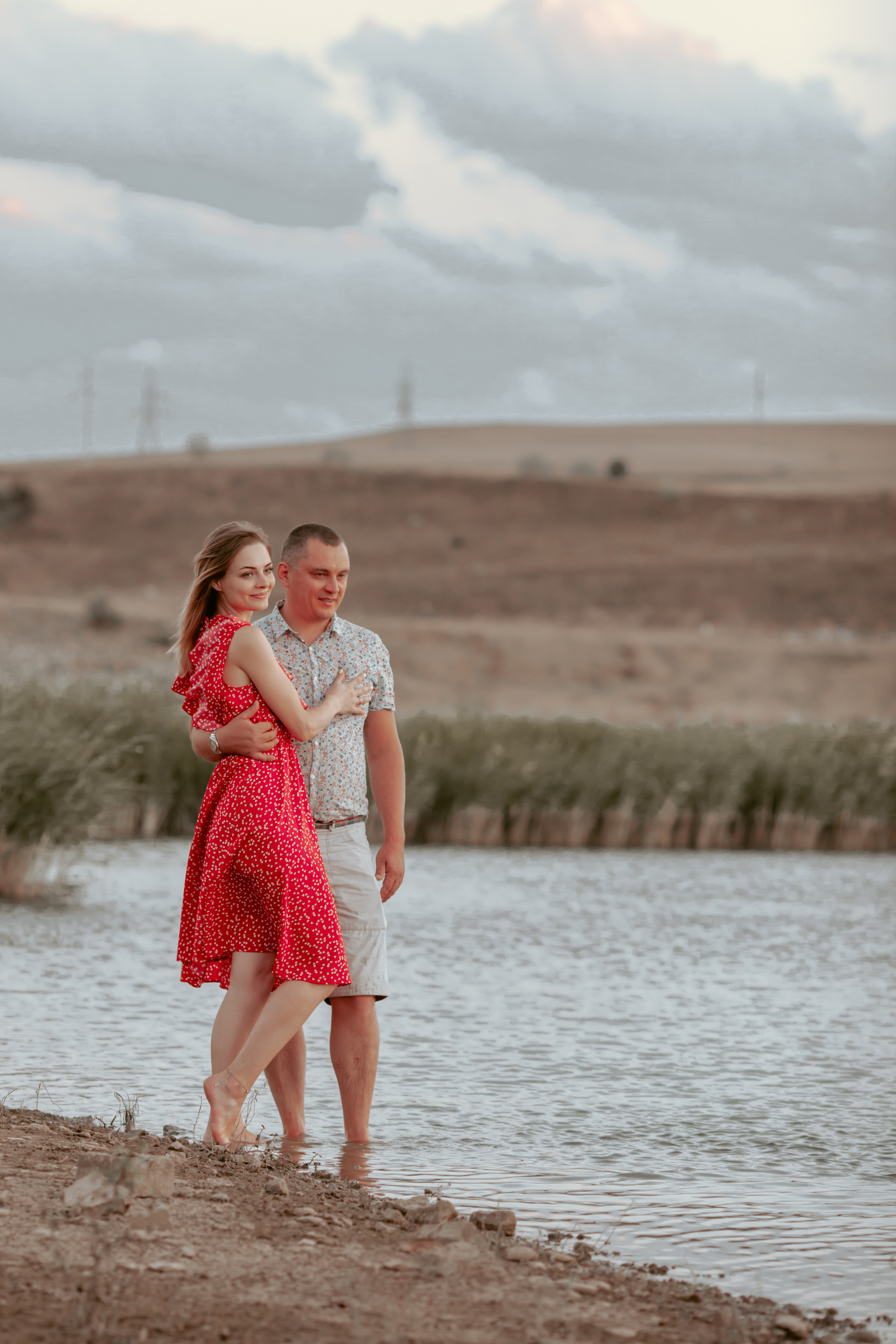 Love story на берегу водохранилища. Фотограф Ставрополь Пятигорск Елизавета Дарина