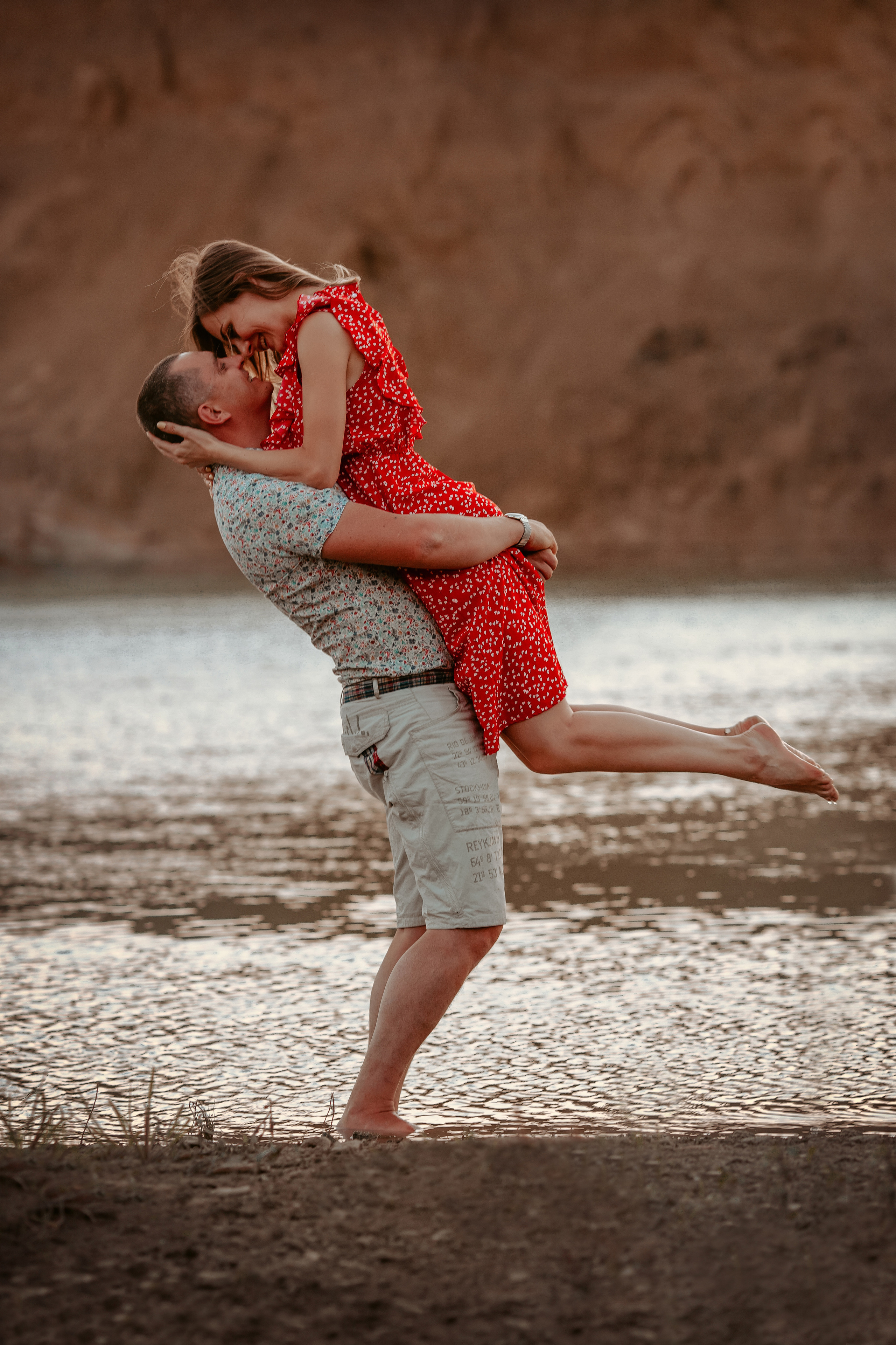 Love story на берегу водохранилища. Фотограф Ставрополь Пятигорск Елизавета Дарина