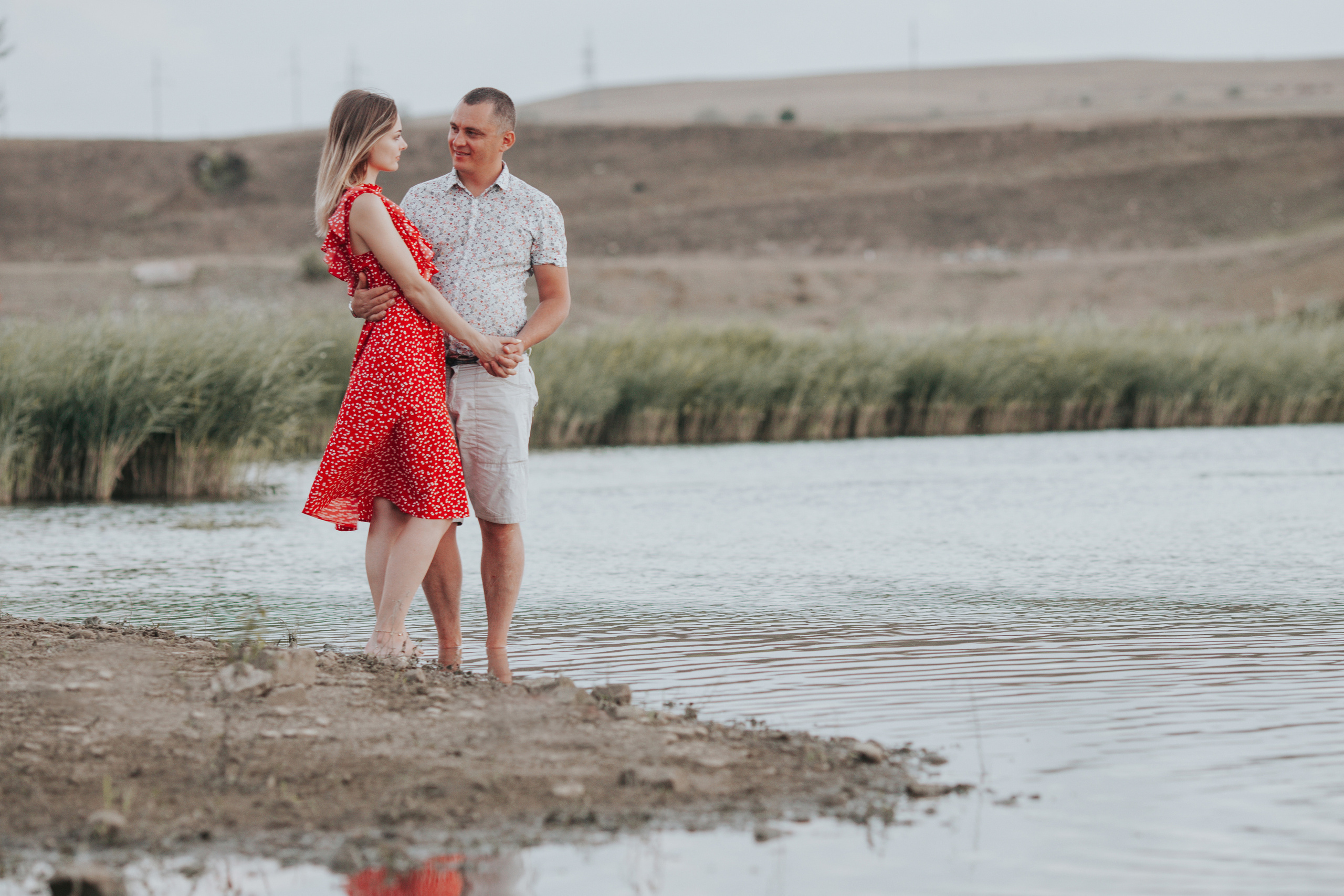 Love story на берегу водохранилища. Фотограф Ставрополь Пятигорск Елизавета Дарина