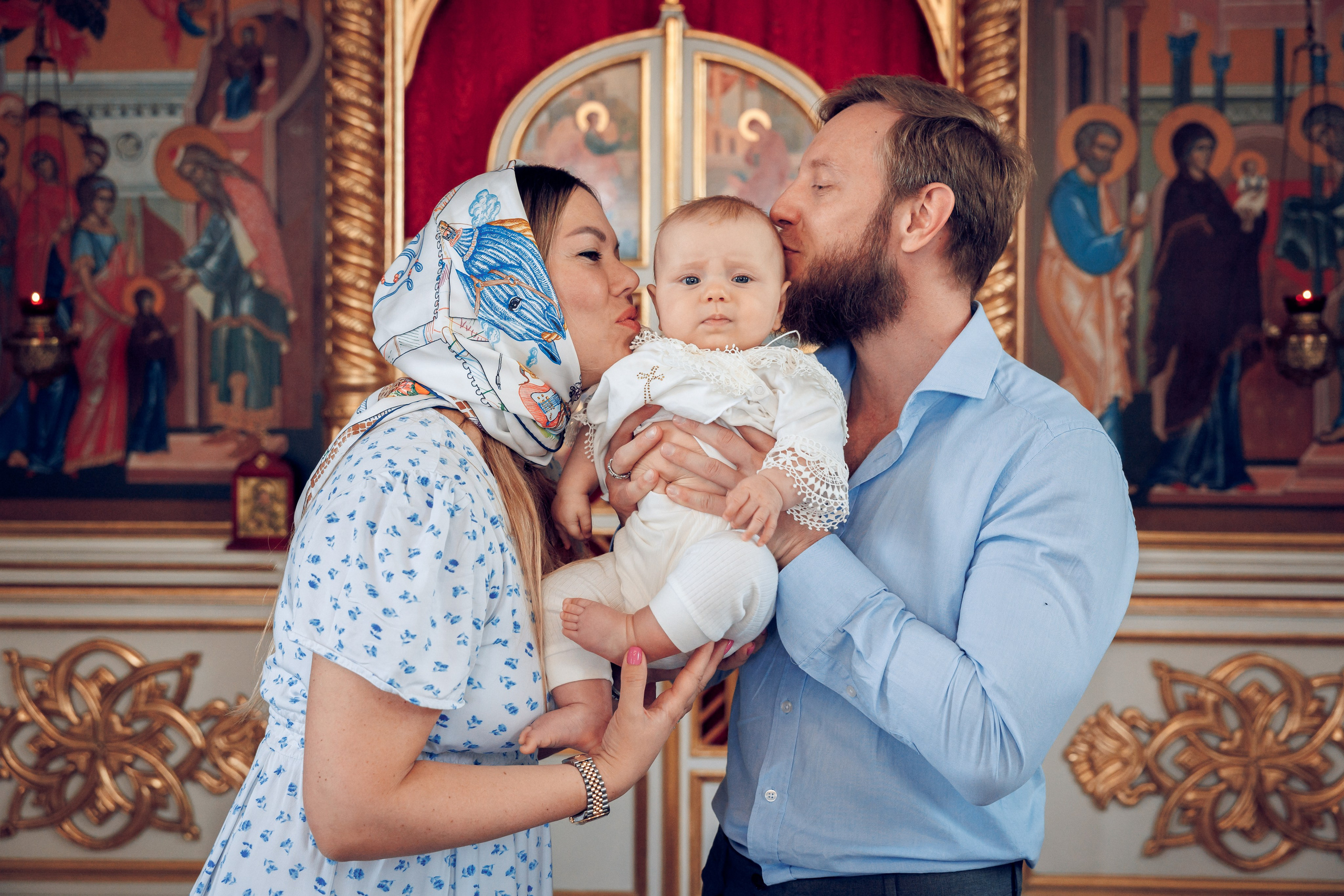 Крещение в Елоховском Богоявленном соборе. Профессиональный фотограф в Москве и Мо Мария Шантарёва