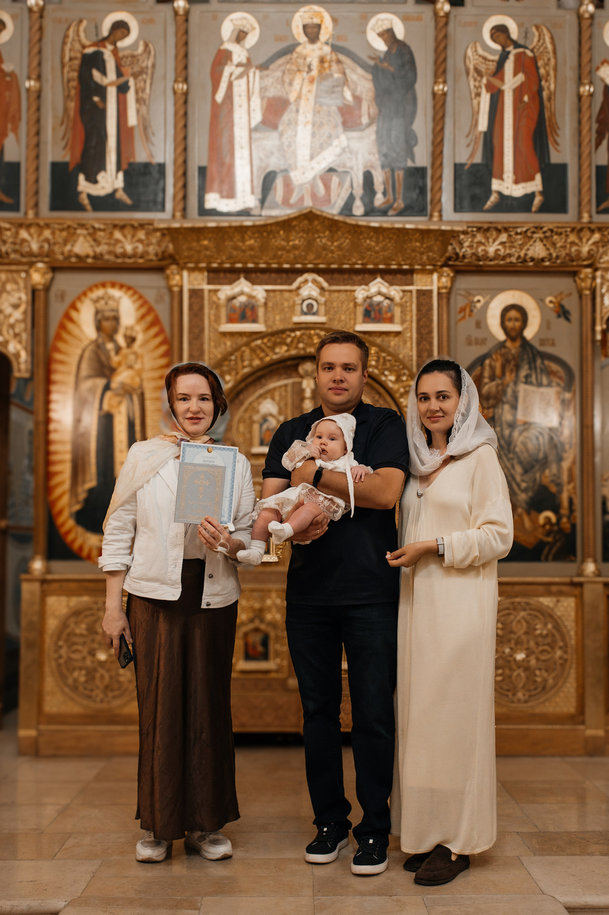 Крещение Анны. Семейный фотограф в Москве Алина Киблина