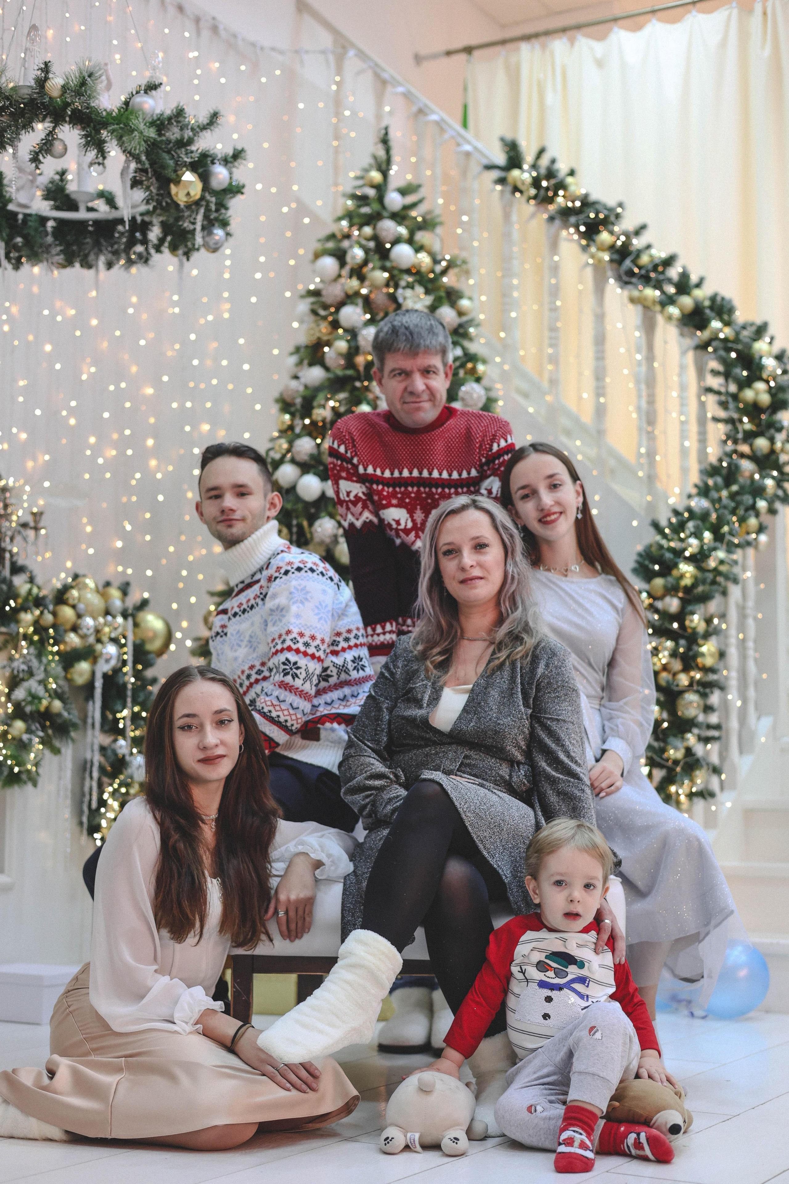 Новогодняя история «Ирина и ее семья». Фотограф в Москве Анастасия Калинина