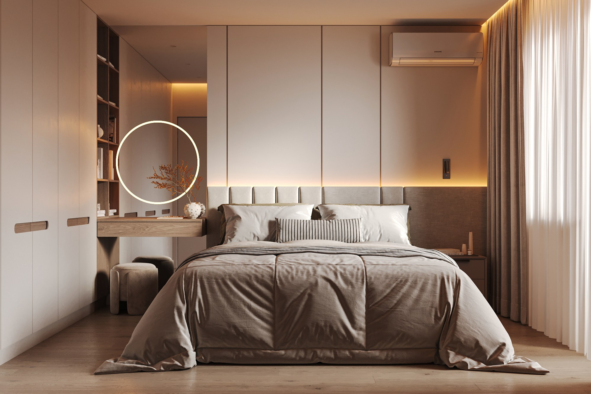 Спальня ЖК «Мой ритм». 3D визуализация интерьера Надежда Соколова