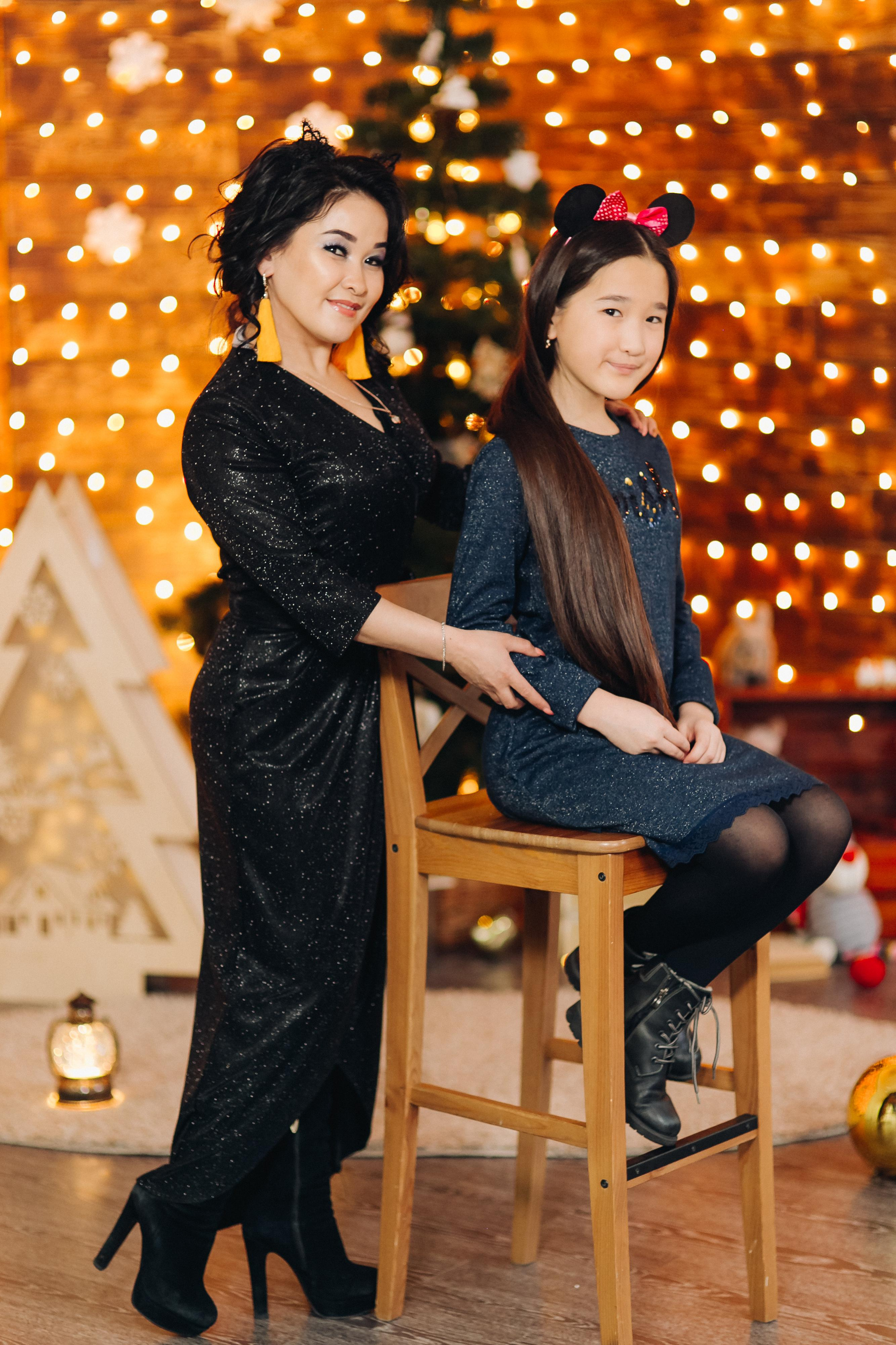 Мама и дочка. Новогодняя фотосессия. Свадебный и семейный фотограф в Улан-Удэ