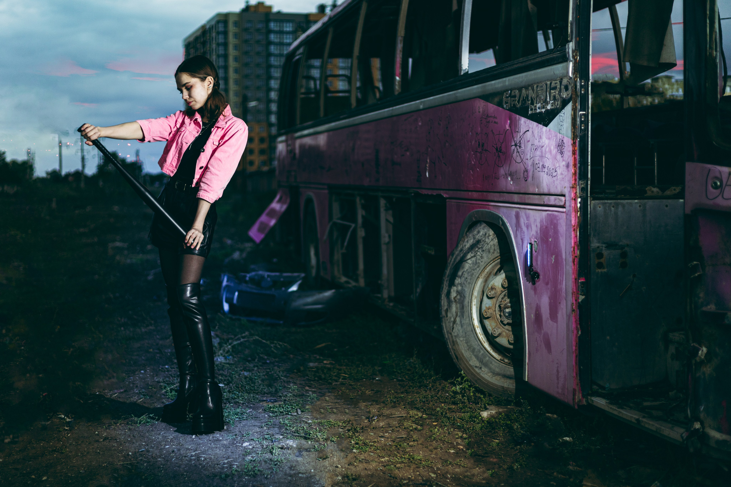 Алина, бита, цепь. Фотограф, Таганрог, Руслан Степущенко