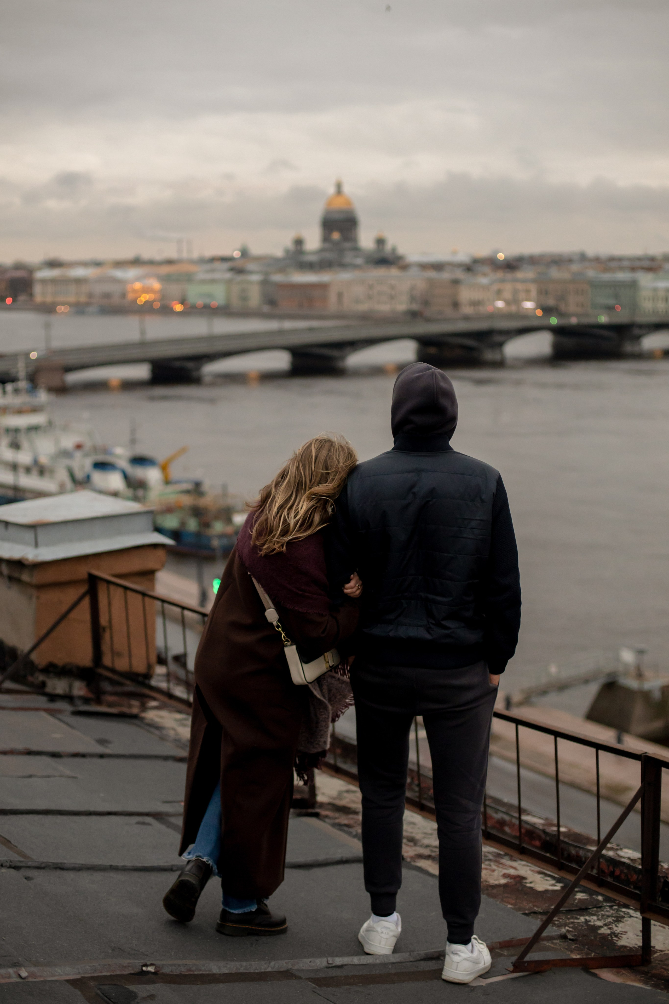 Лав стори на крыше. Свадебный и семейный фотограф в Москве Диана Левченко