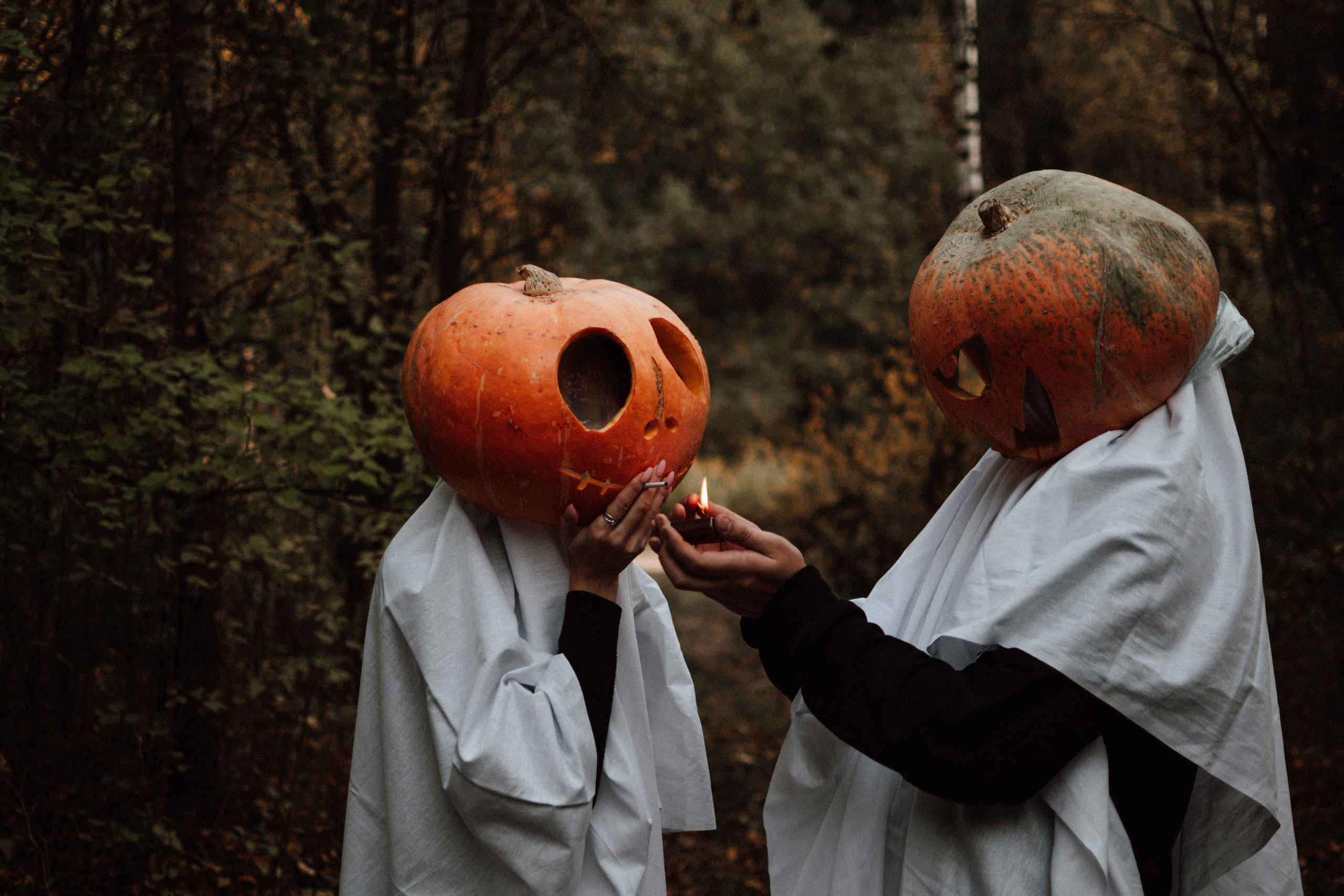 Творческая съемка к Hallowen с тыквами. Lifestyle фотограф в Жодино Ника Хруцкая