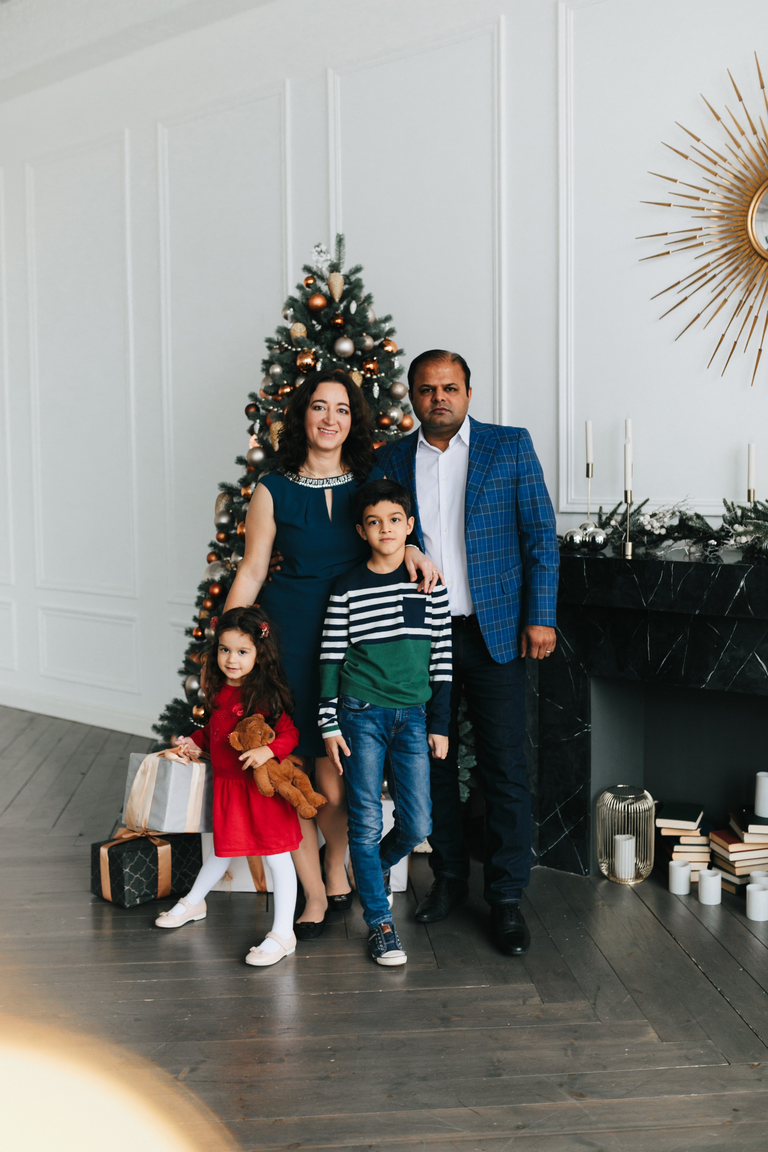 Новогодняя история большой семьи Нины. Портретный фотограф в Москве Анна Лукерьина