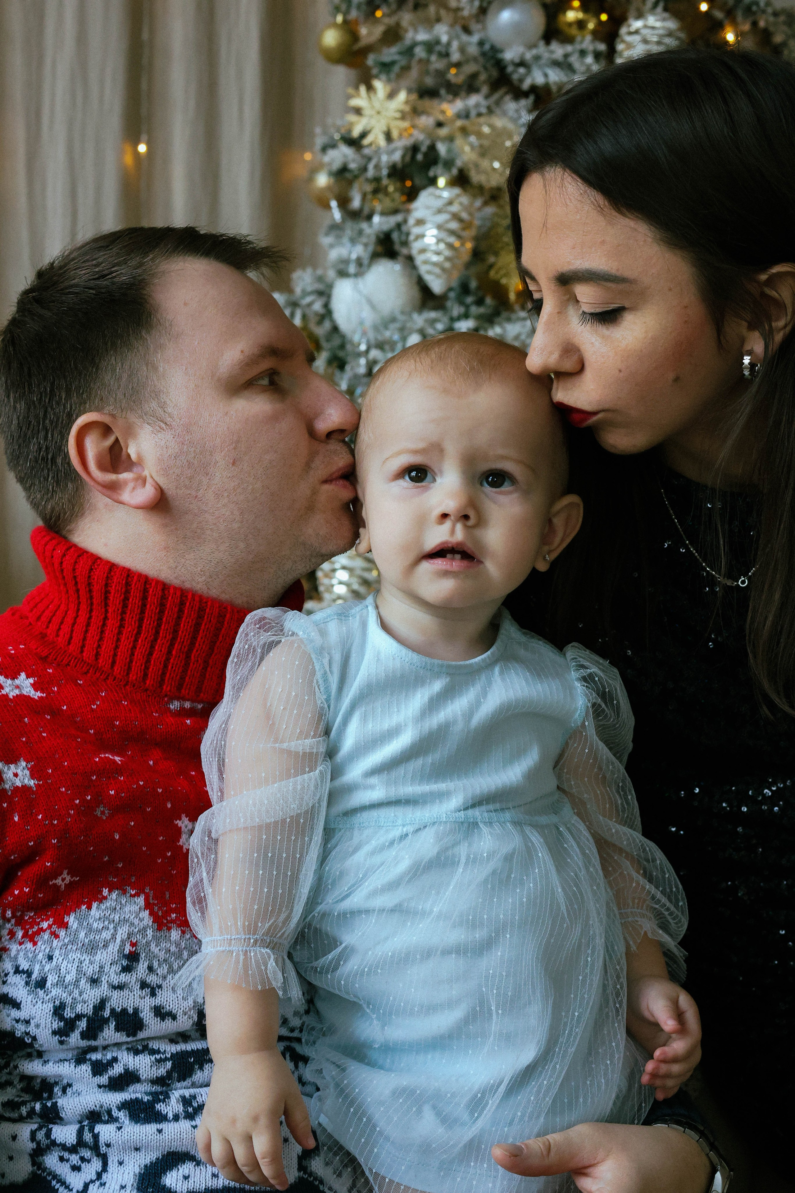 Новогодняя история «Ирина и ее семья». Фотограф в Москве Анастасия Калинина