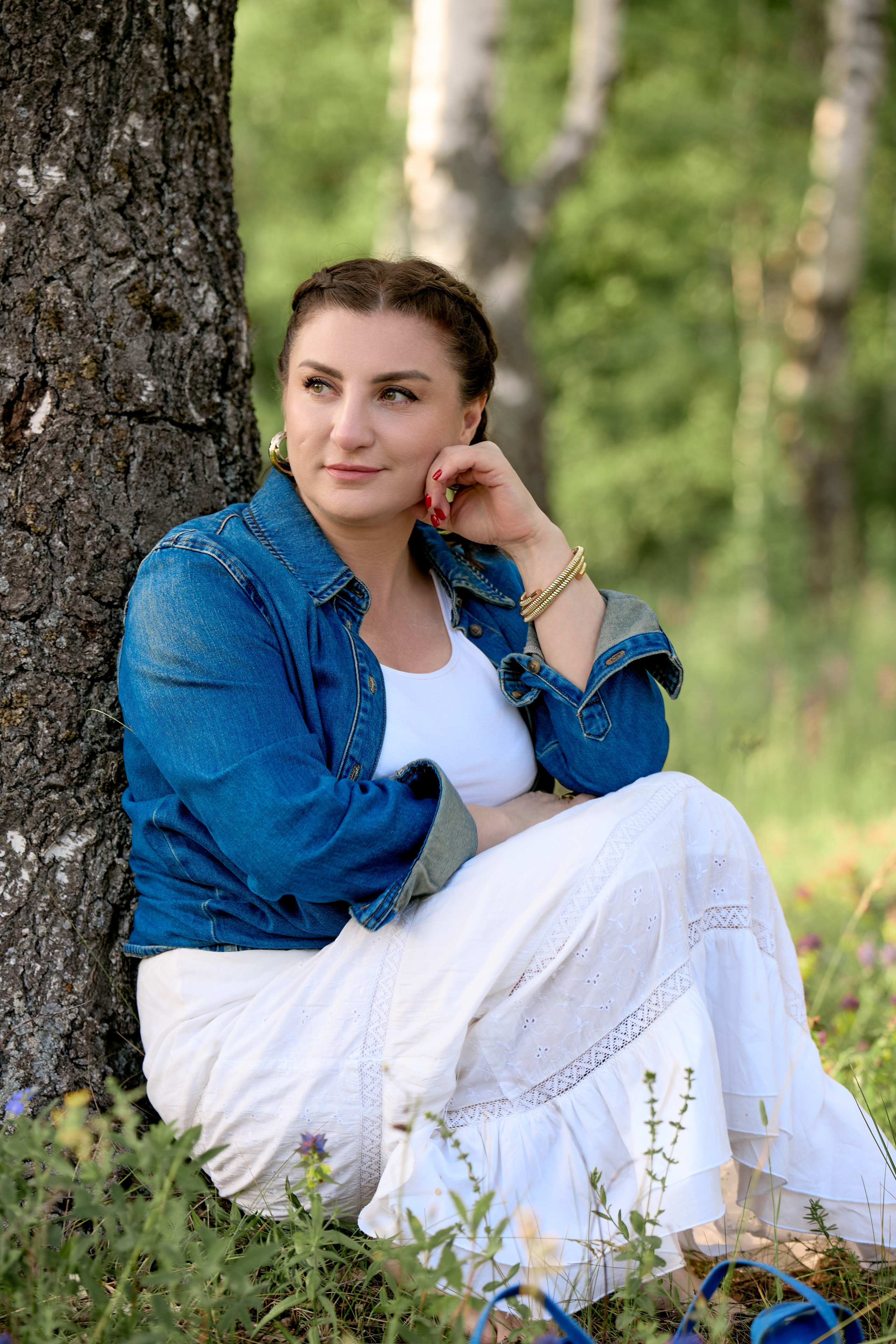 Фотосессия в роще для группы девушек. Фотограф в Дивеево