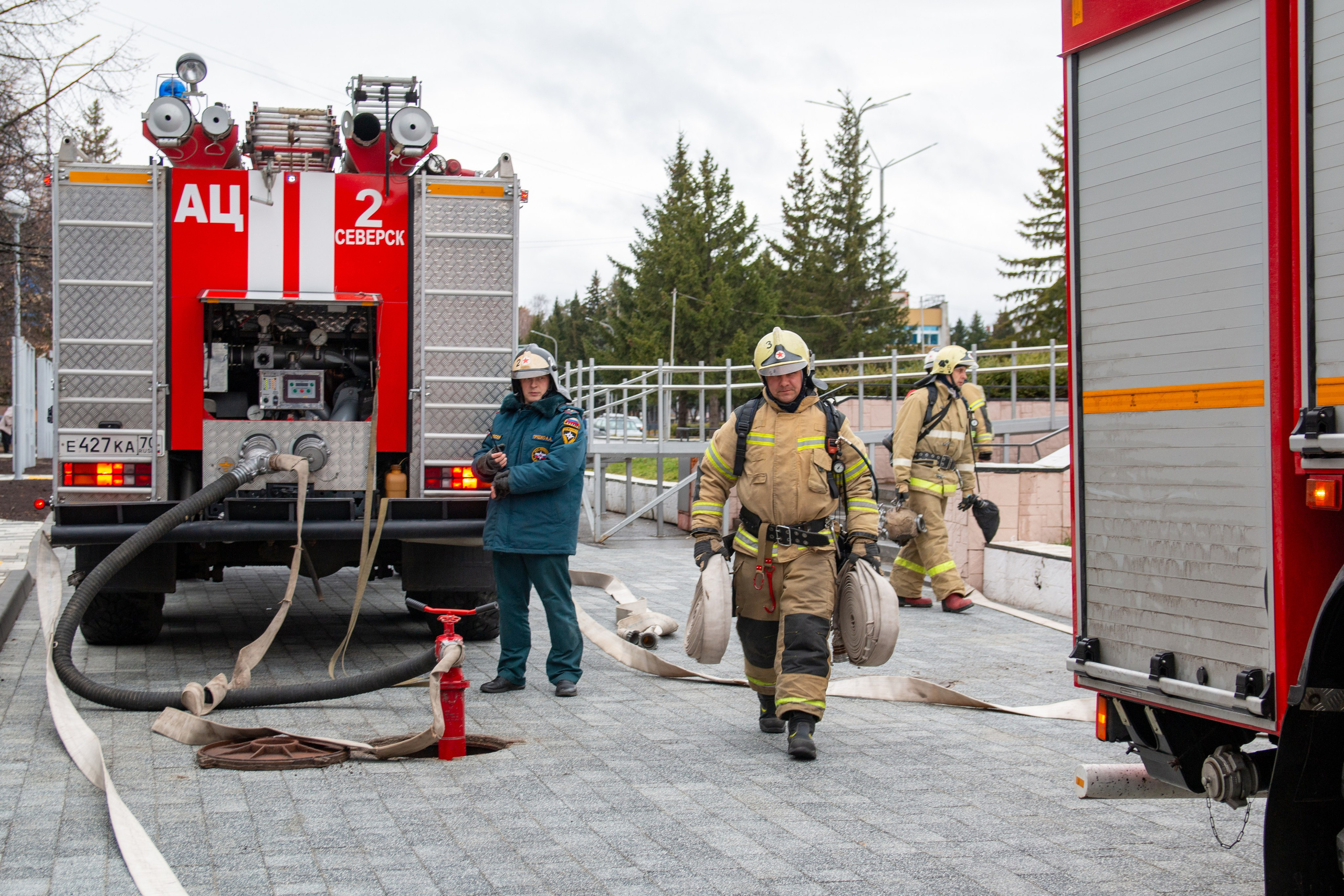 Репортаж «Пожарная тренировка». Ваш фотограф Северск | Томск