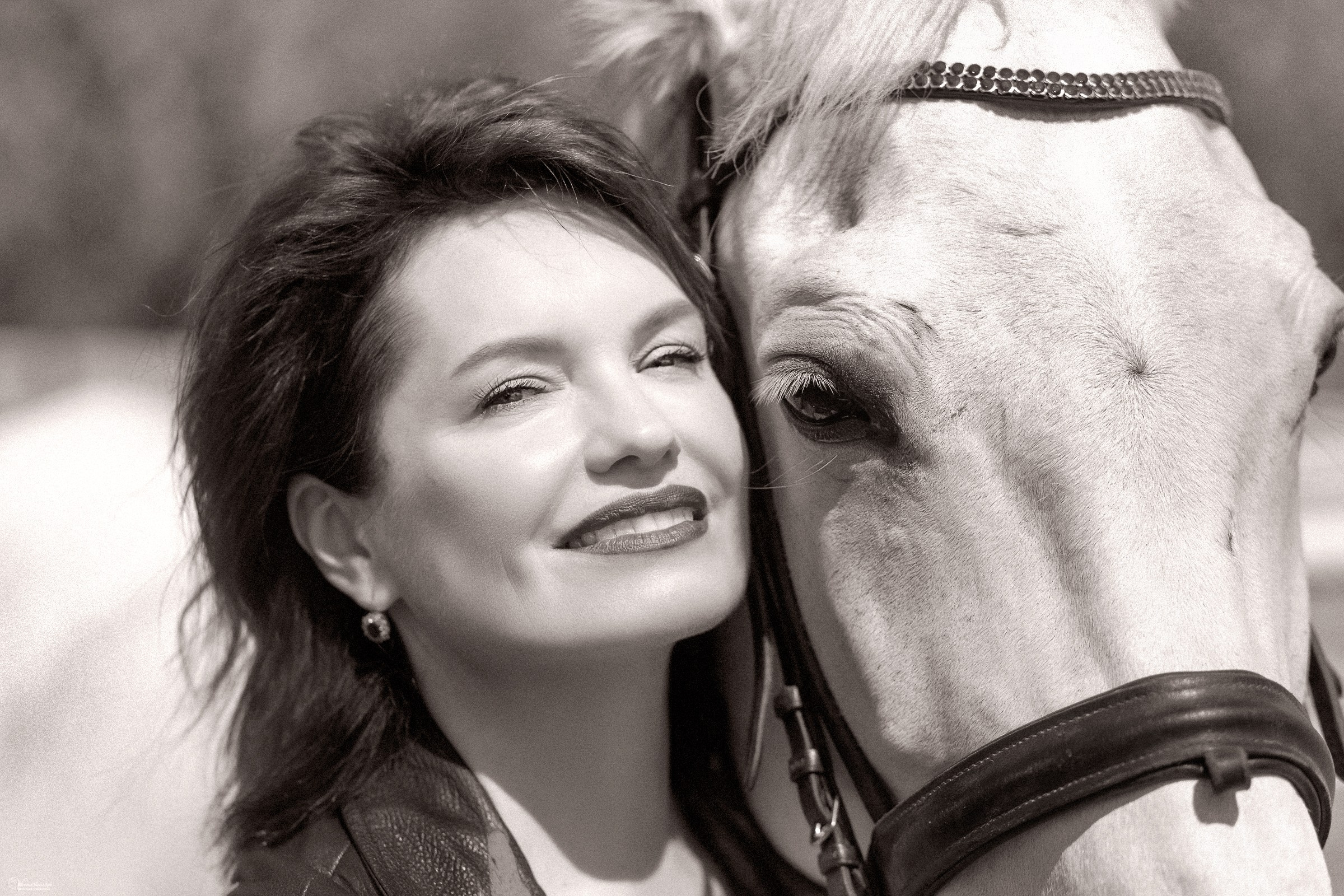 Галина и ее лошадь Сказка. Фотограф женский и мужской портрет Санкт-Петербург