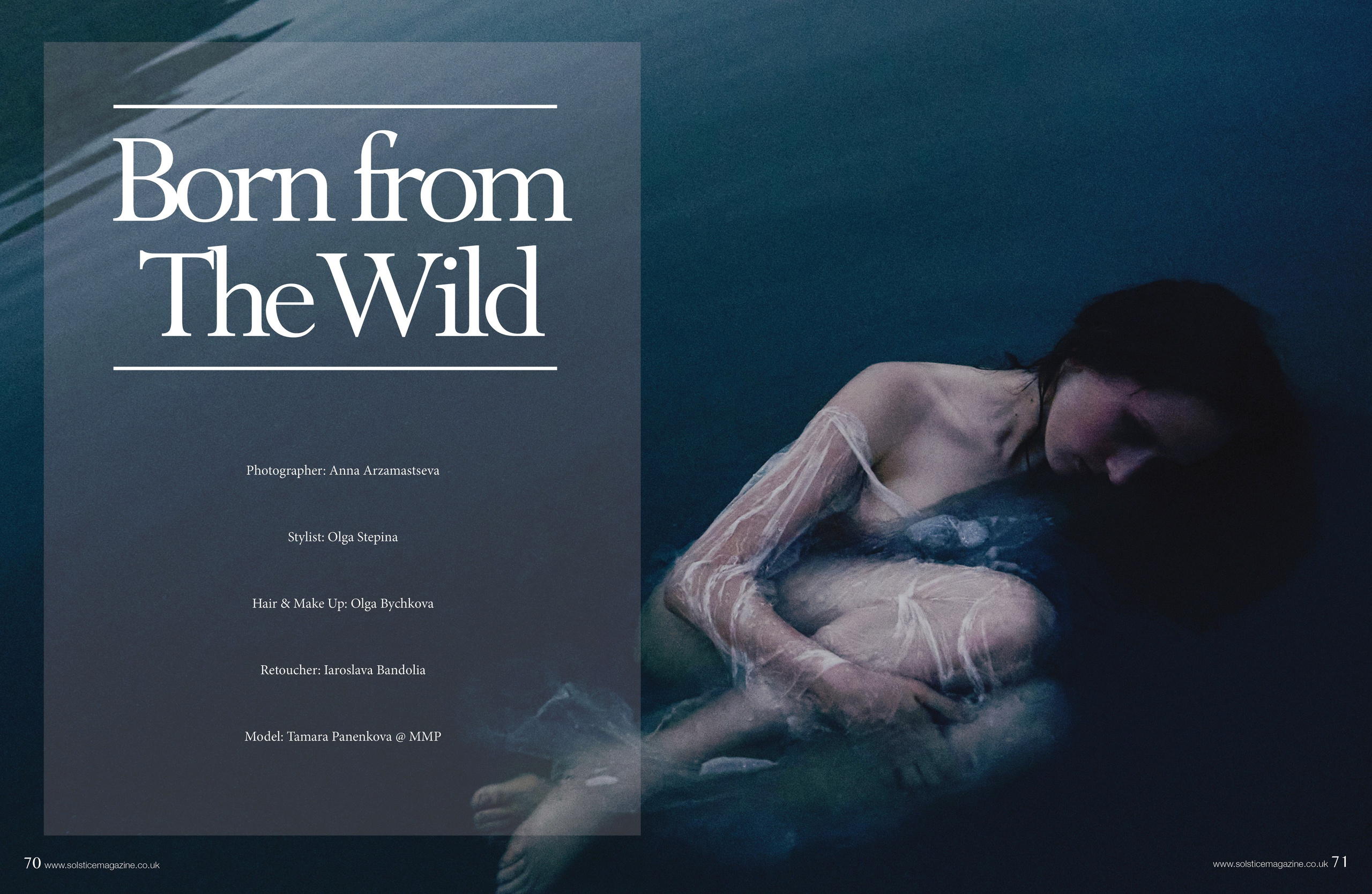 Born from the Wild — Editorial for SOLSTICE Magazine. Photographer Anna Arzamastseva