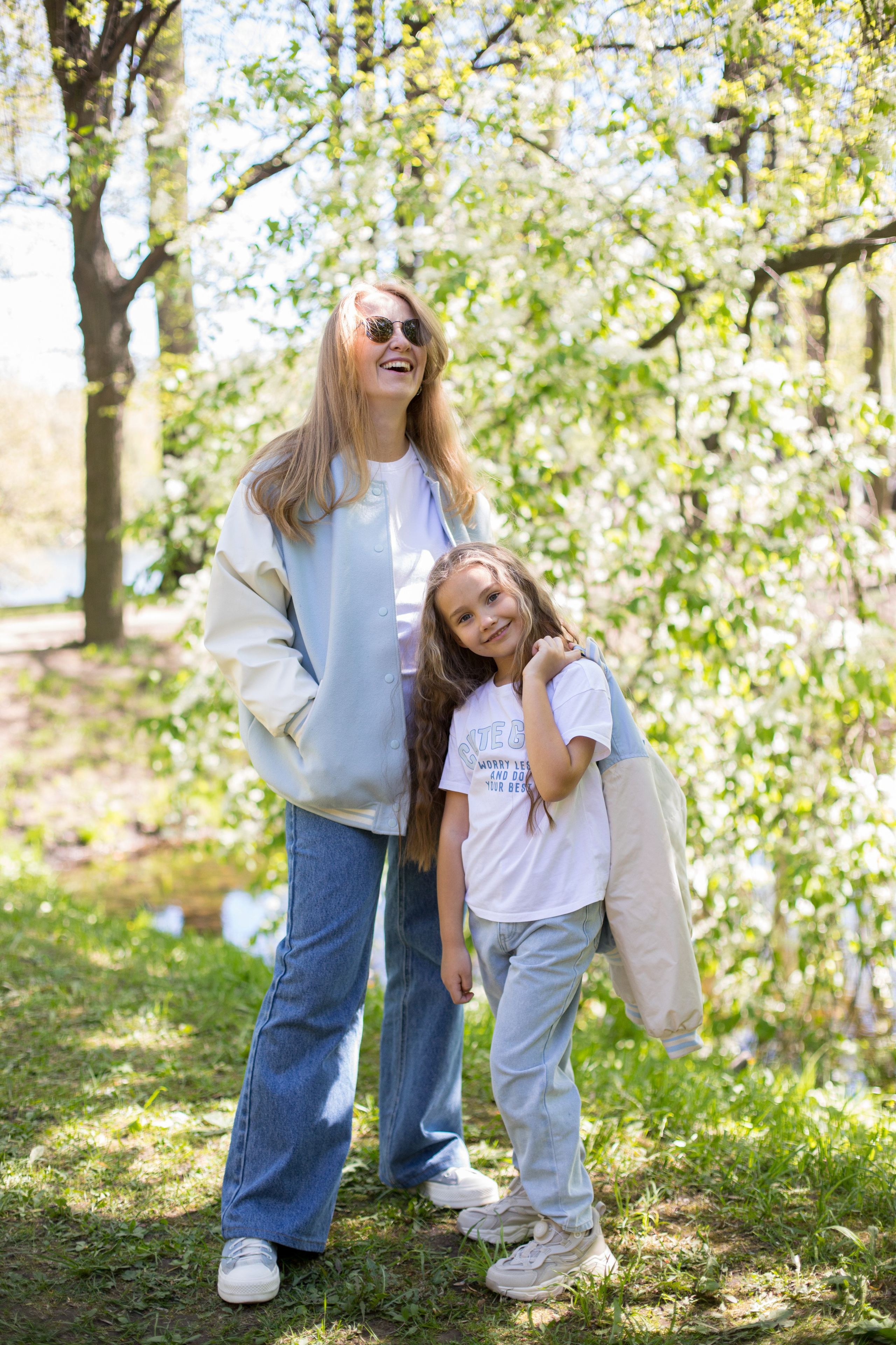 Фотосессия мамы и дочки в Парке Победы. Детский и контент фотограф Надя Волкова Санкт-Петербург