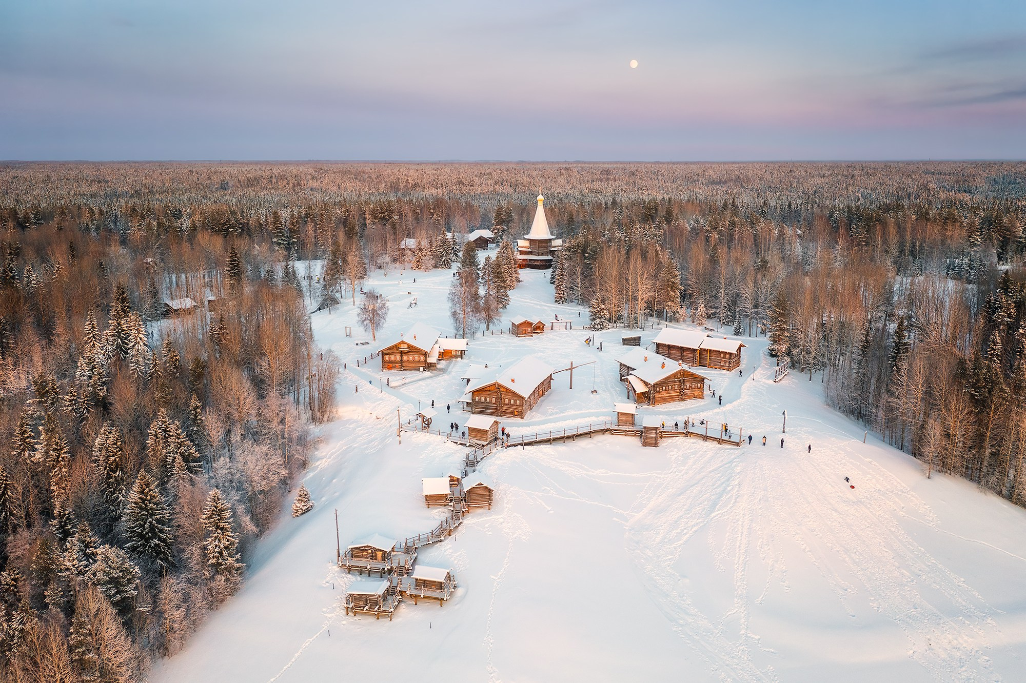 Пейзаж. Аэросъемка в Архангельске, Александр Ермолин