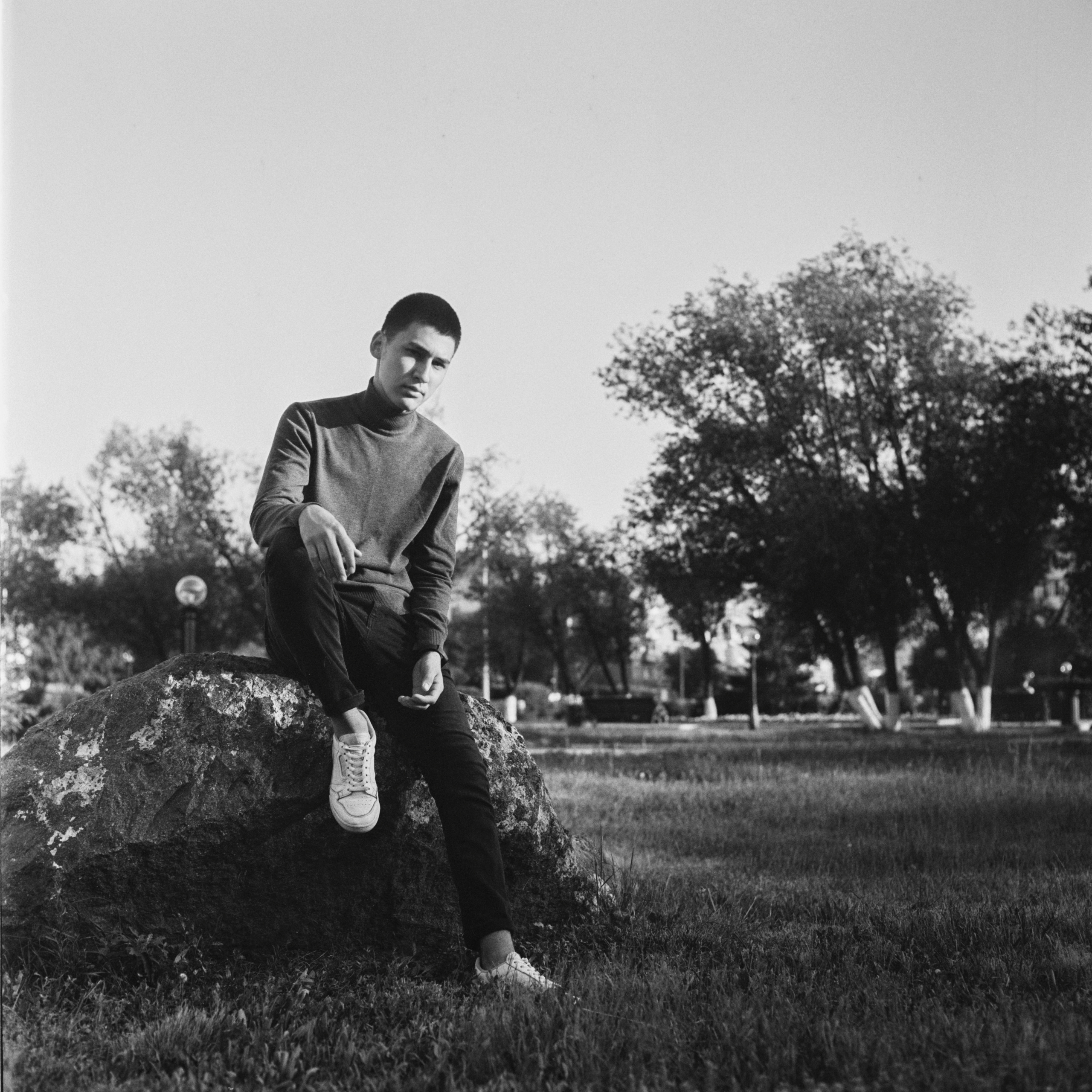 Съемка на средне-форматную пленку. Фотограф Даурен Абилхаятов