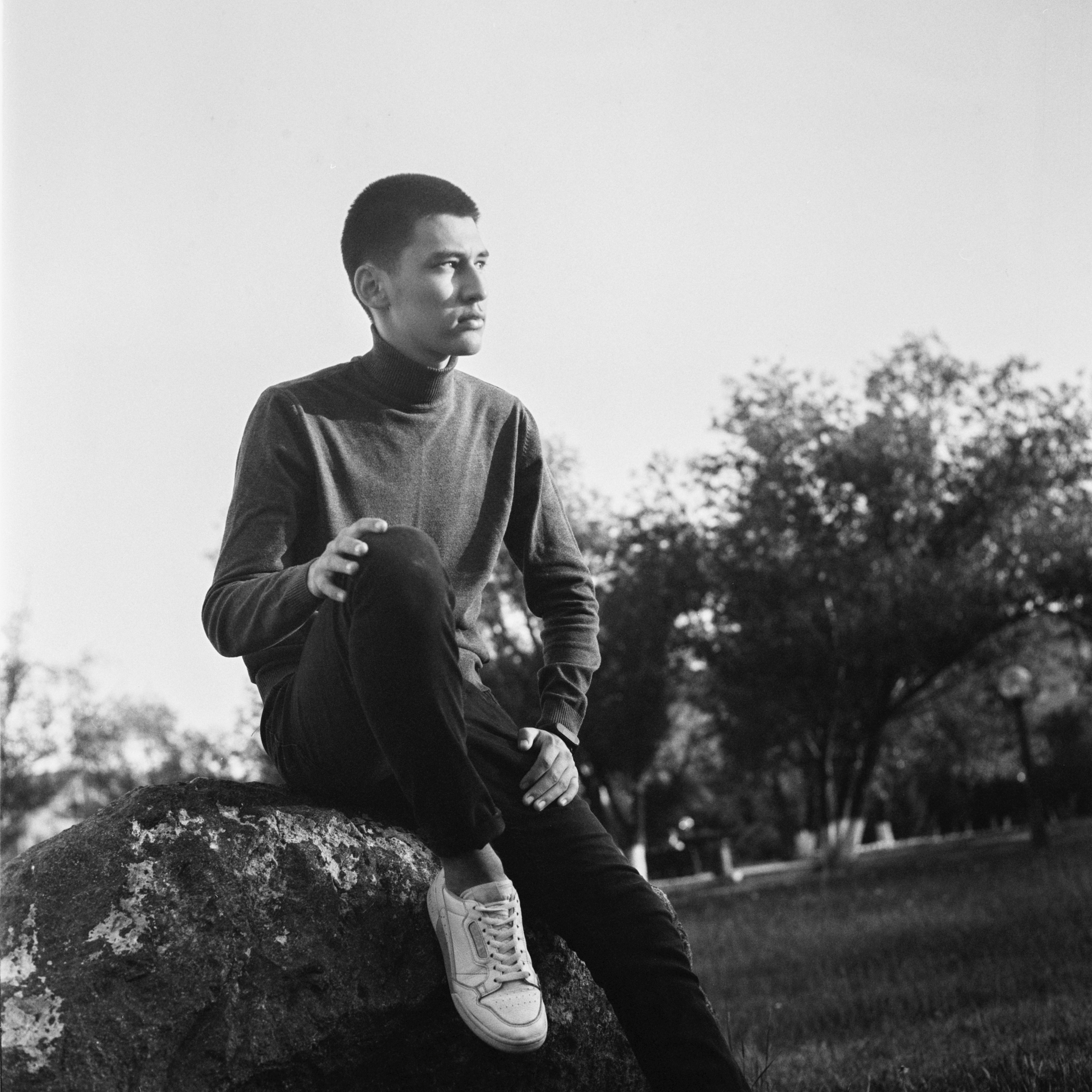 Съемка на средне-форматную пленку. Фотограф Даурен Абилхаятов