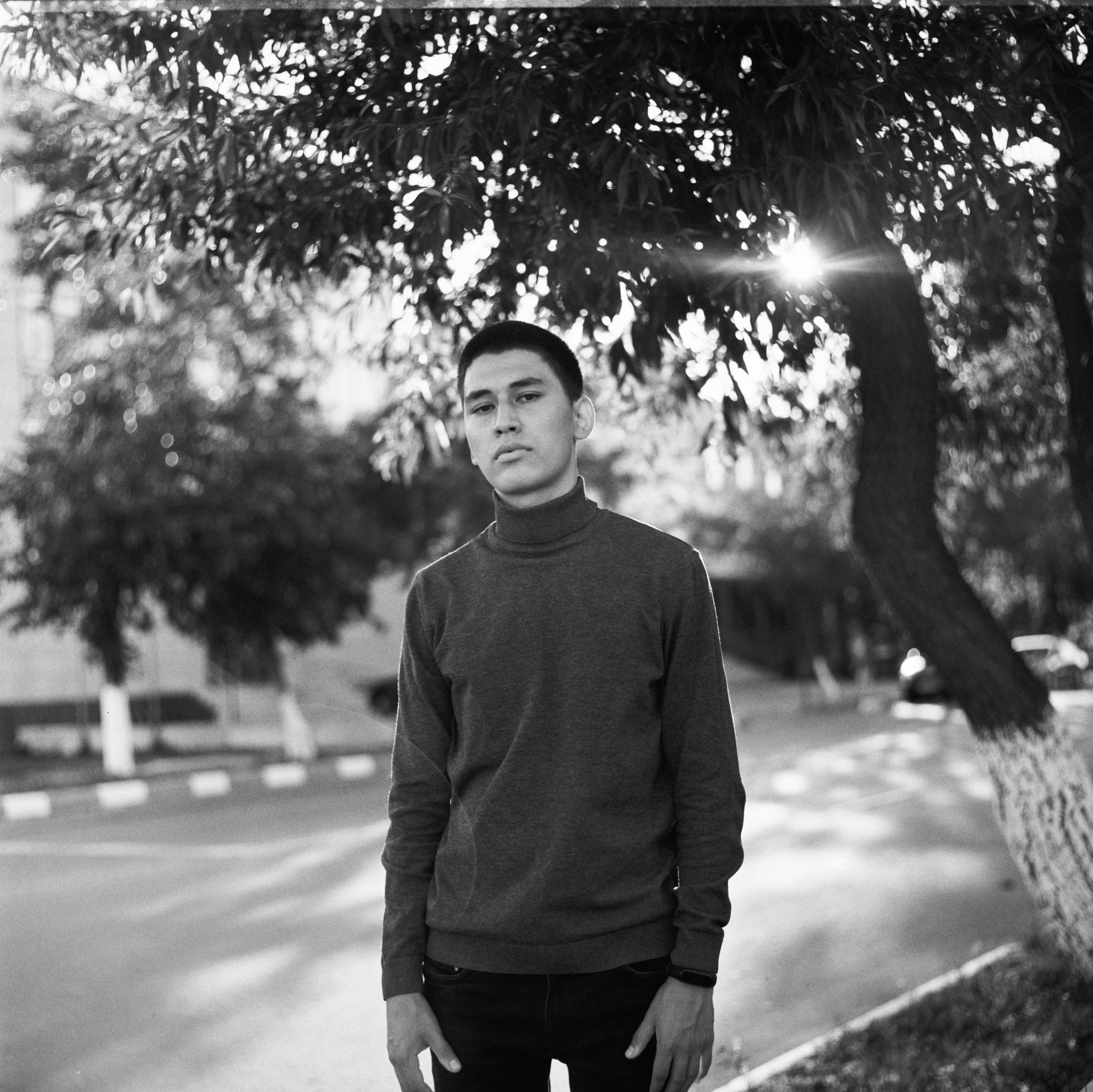 Съемка на средне-форматную пленку. Фотограф Даурен Абилхаятов