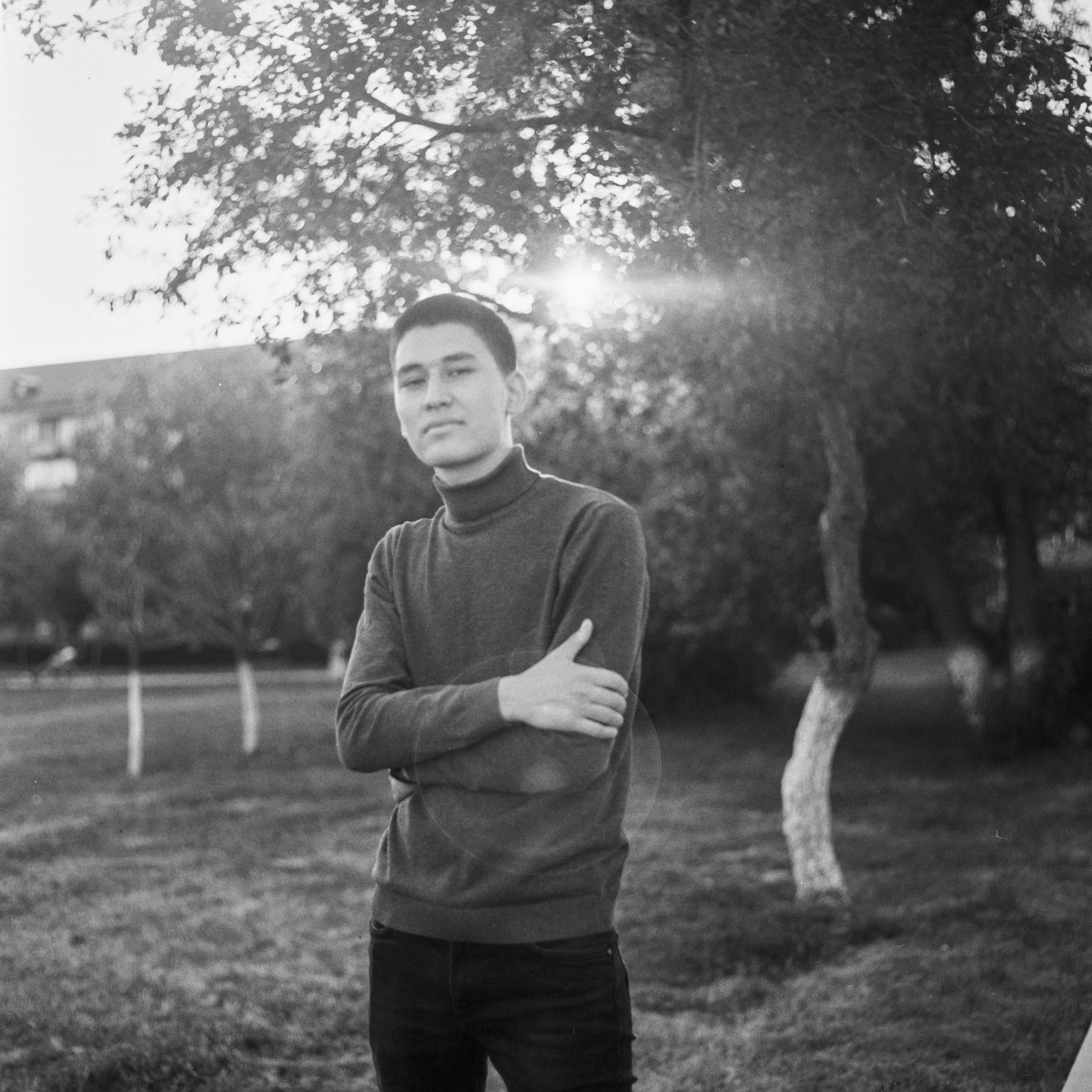 Съемка на средне-форматную пленку. Фотограф Даурен Абилхаятов