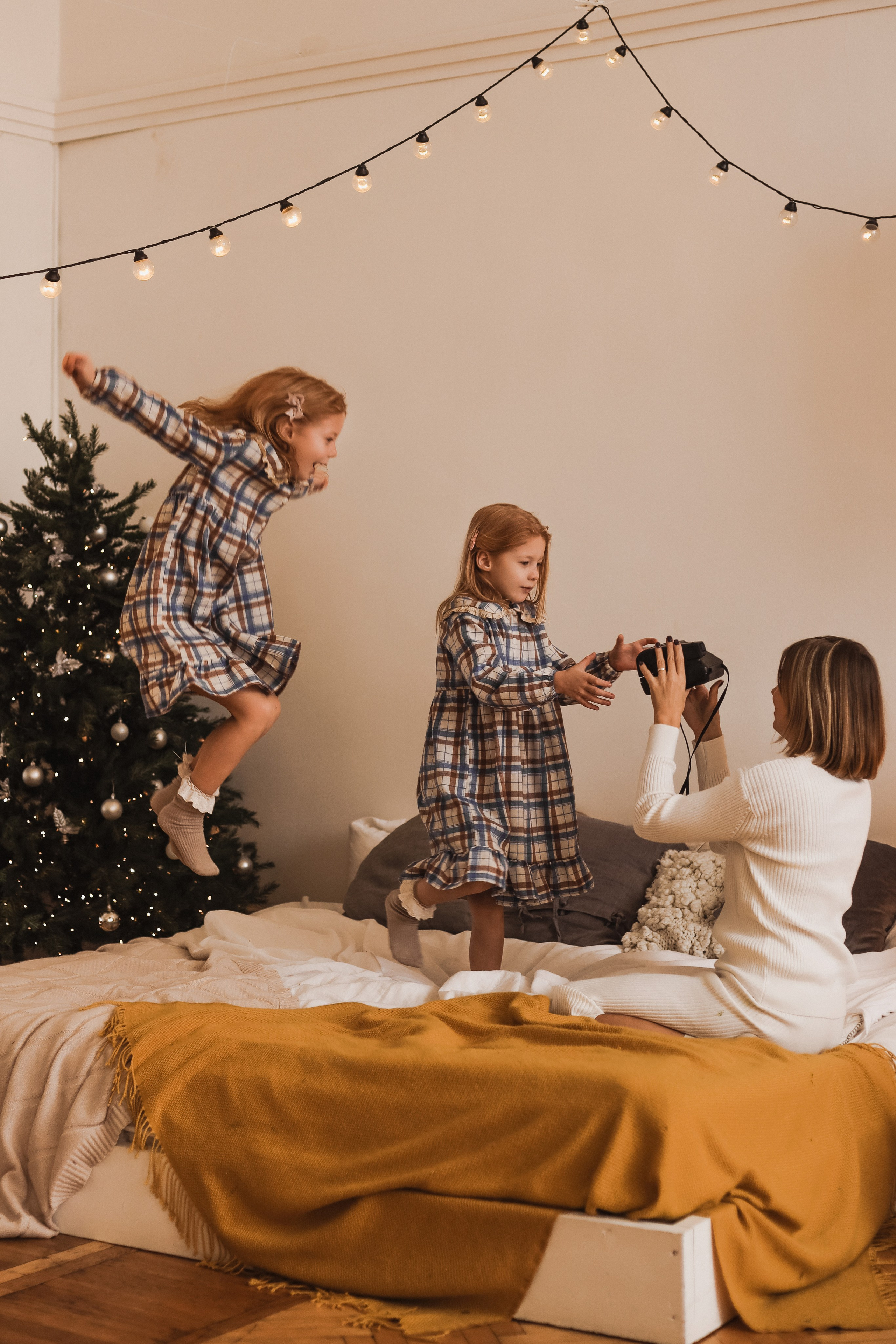 Новогодние радости. Семья Леры, Поли, Киры и Лёшеньки. Семейный фотограф в Самаре и Казани Александра Никитина