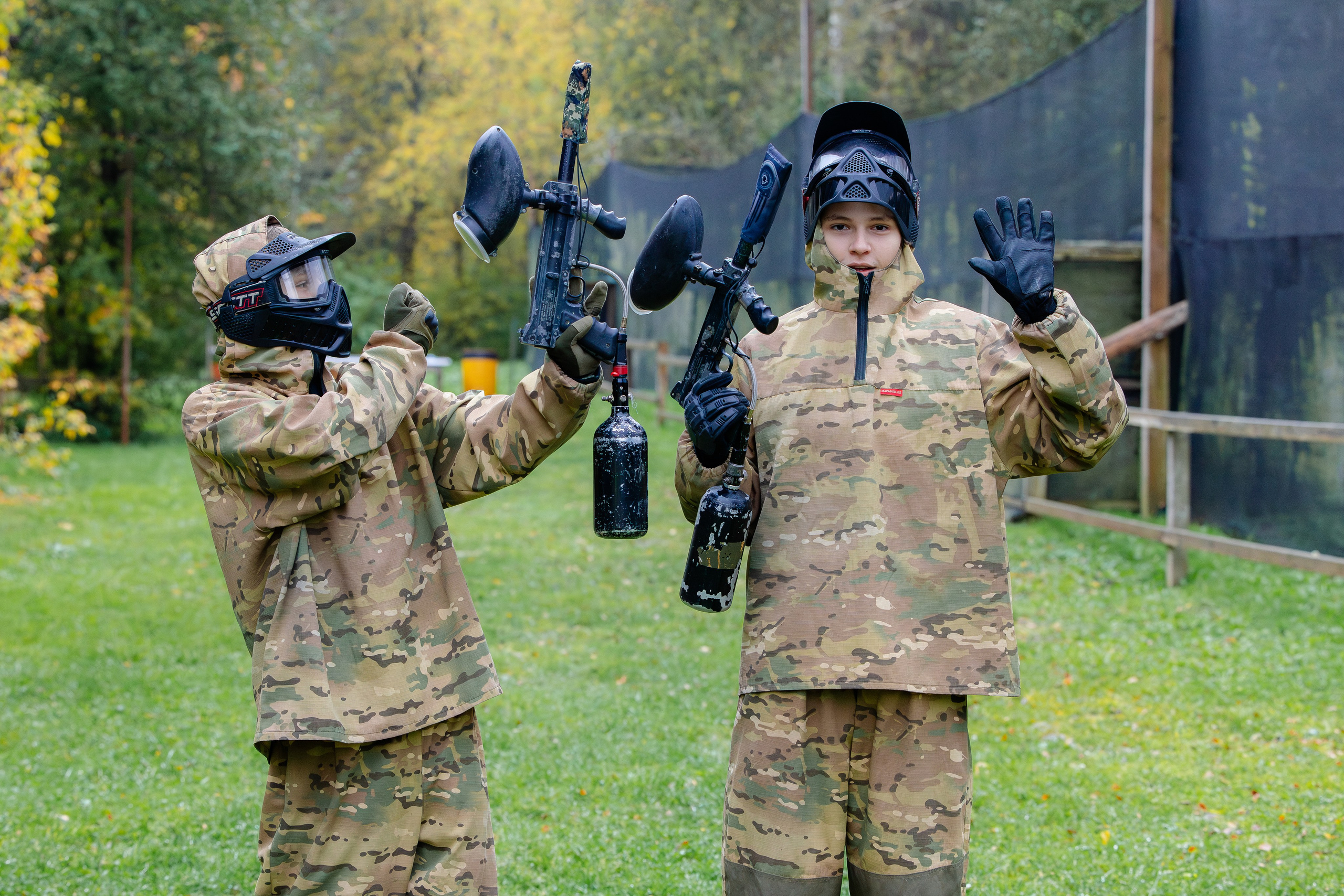 День рождения в пейнтбольном клубе Зарница. Фотограф и режиссер Московко Екатерина