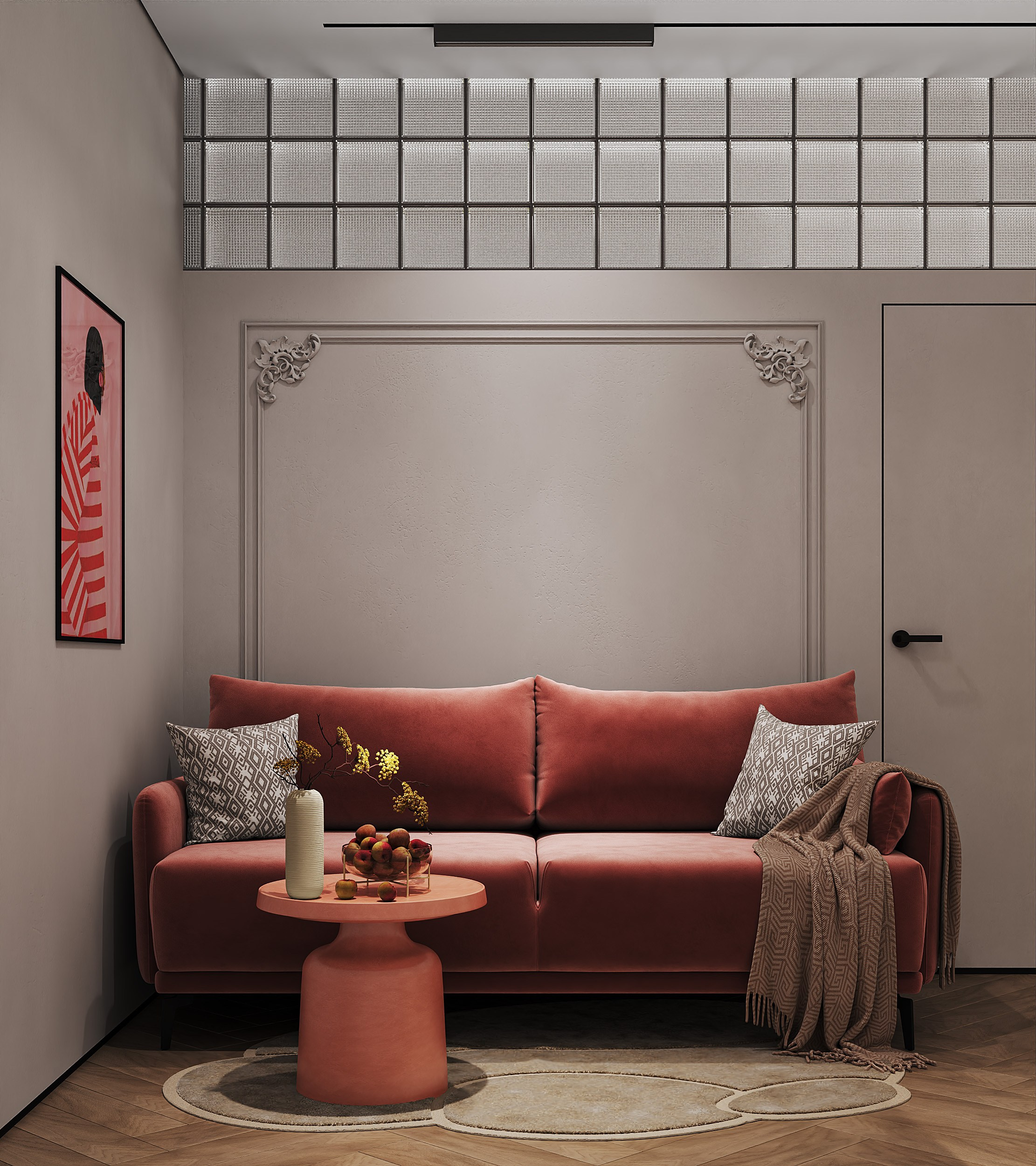 Яркая, сочная и уютная 1-комнатная квартира 🧡