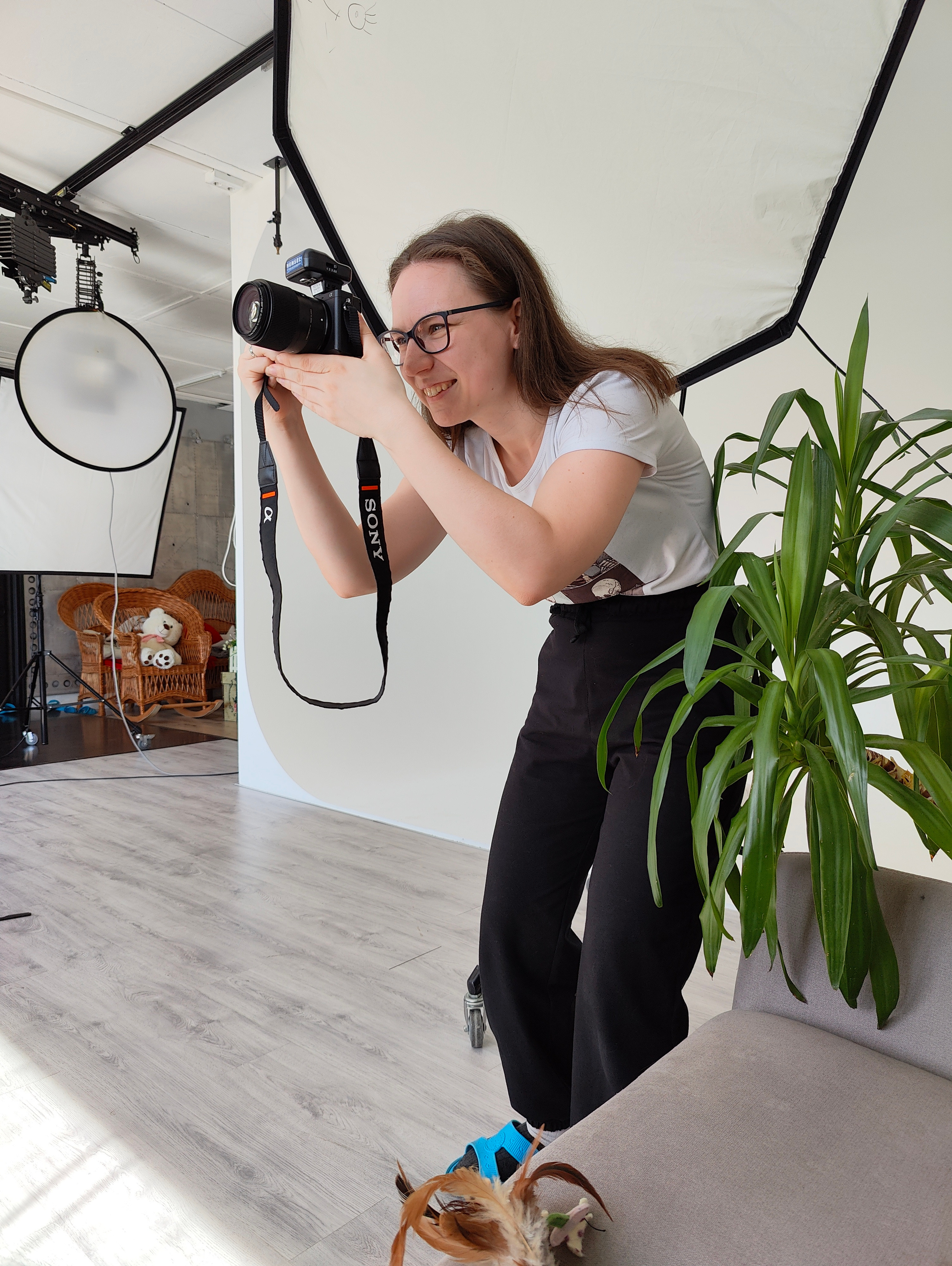 За кадром студийной съемки с питомцами. Фотограф людей и животных в Санкт-Петербурге Марина Бурмистрова