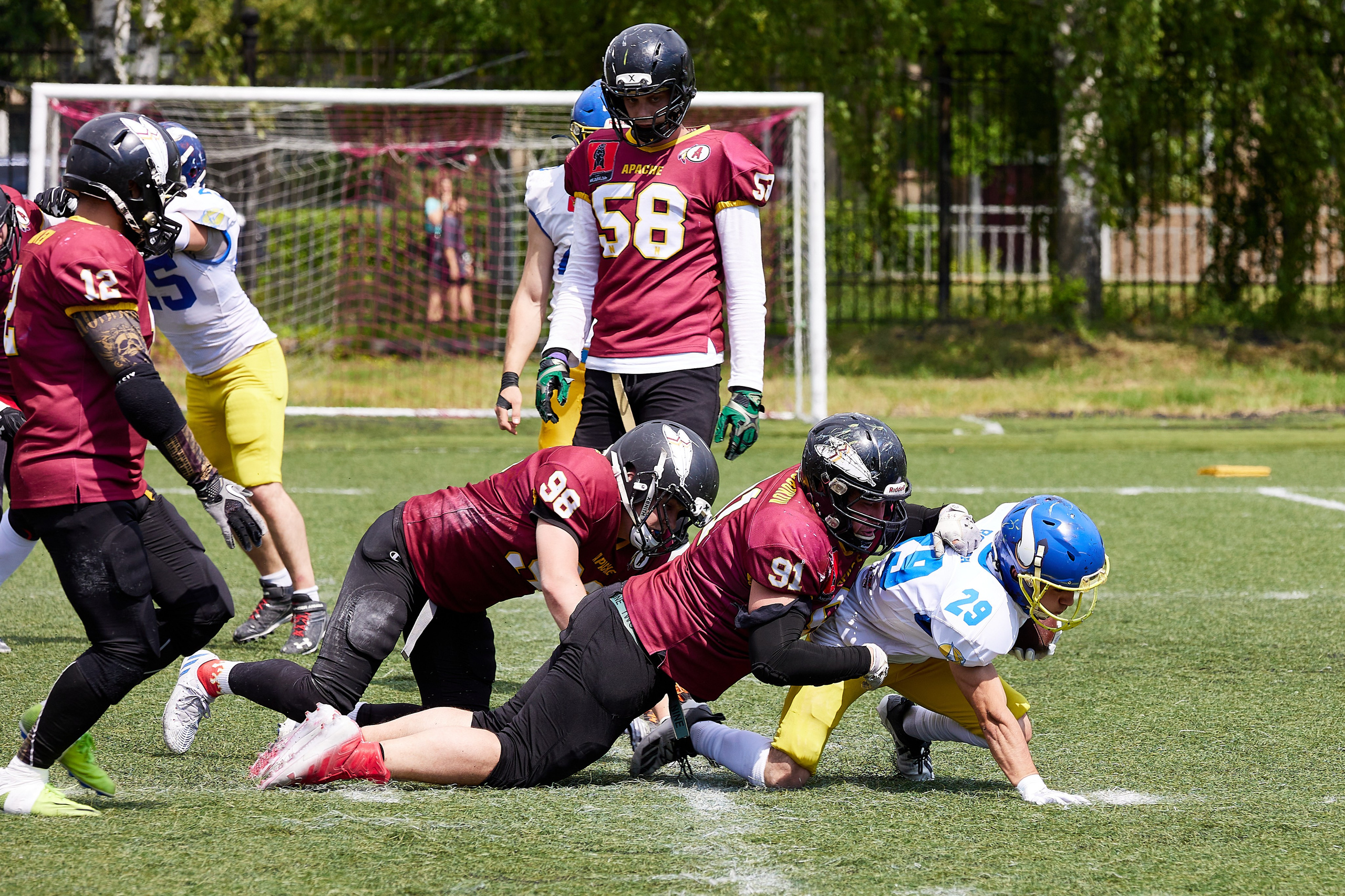 Американский футбол. Матч Чемпионата России — Апачи-Викинги. Светлана Родионова — фотограф спортивный и не только