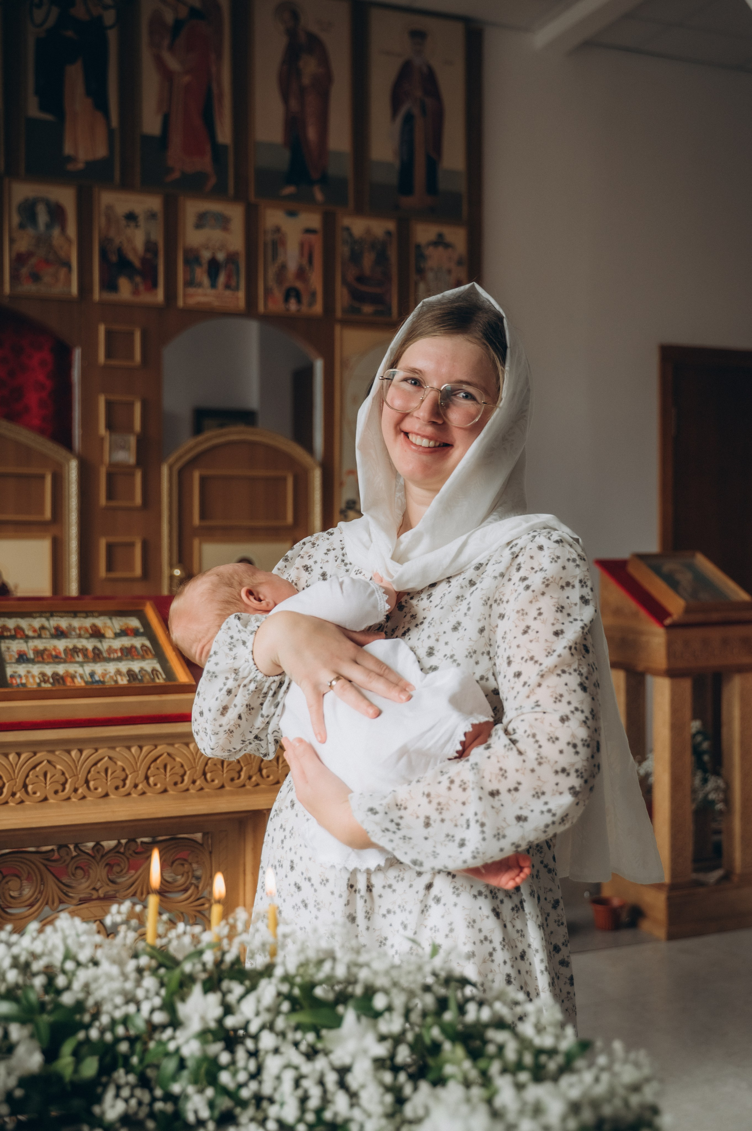 Крещение Ромы (Приход храма святой Равноапостольной княгини Ольги). Семейный фотограф в Минске Дарья Дреко