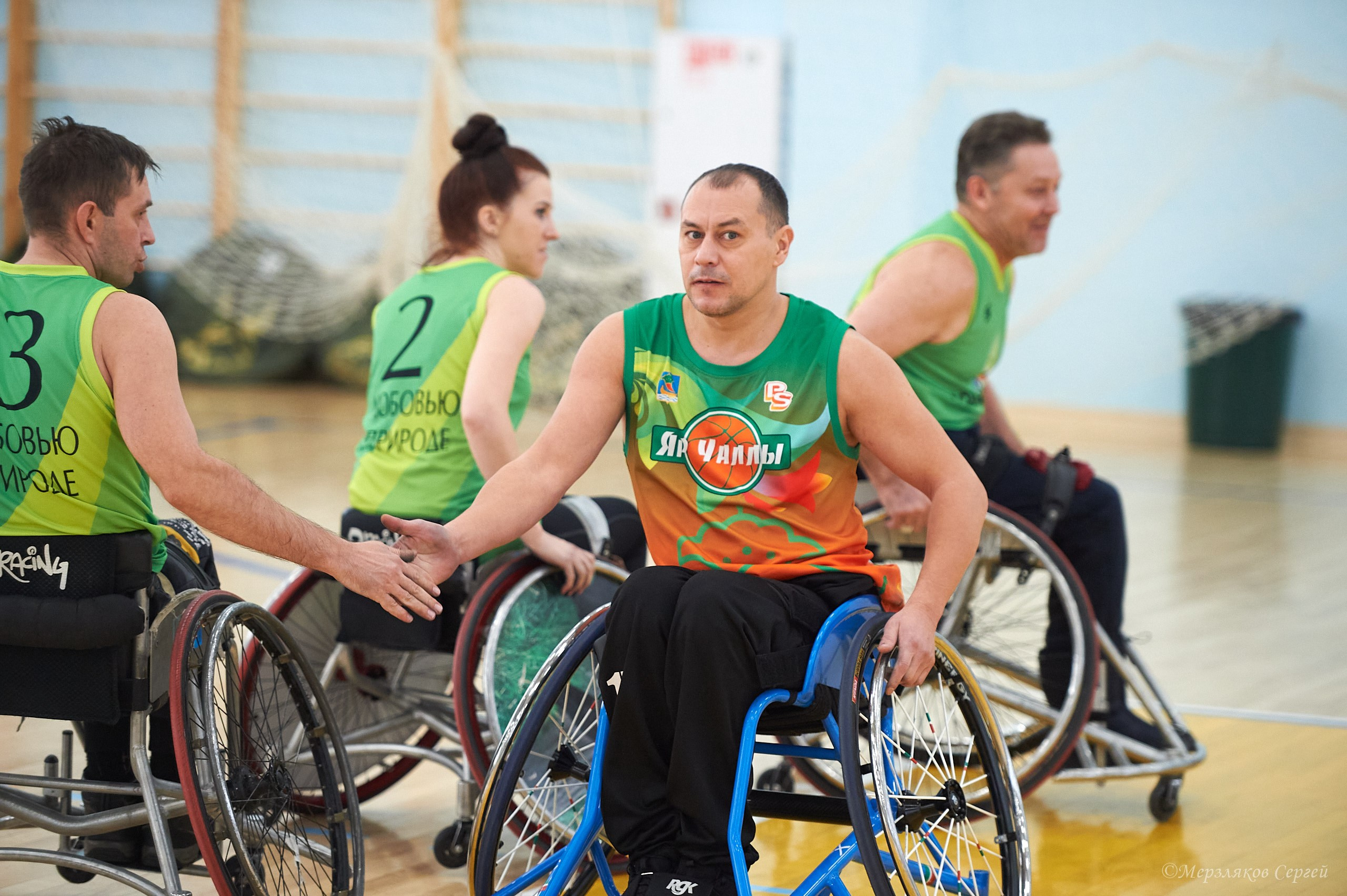 X традиционный Рождественский турнир по баскетболу на колясках. Ижевск. Спортивный репортажный фотограф в Ижевске Сергей Мерзляков