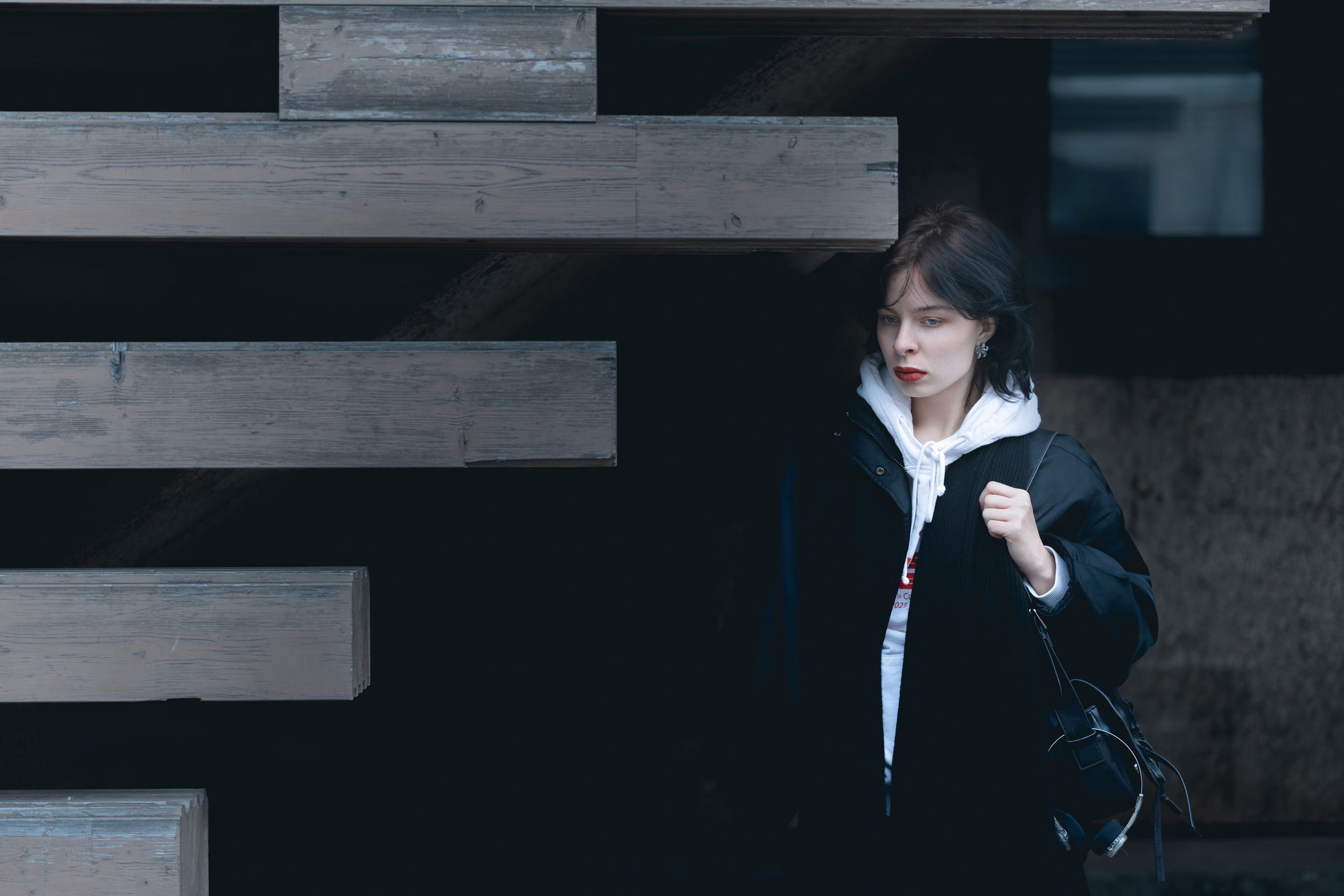 Лилуна портретная съемка ночь и мобильный свет. Портретный фотограф из Москвы. Павел Попов