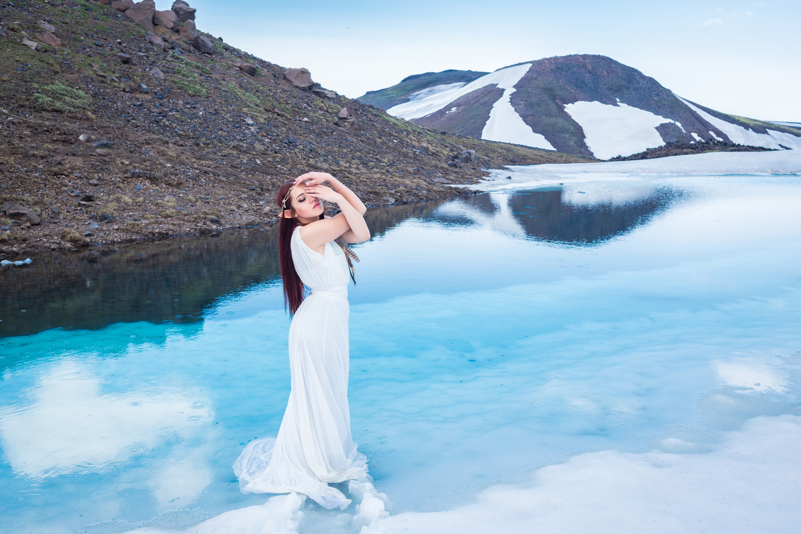 Фотоссесия «голубые озера». Фотограф Камчатка