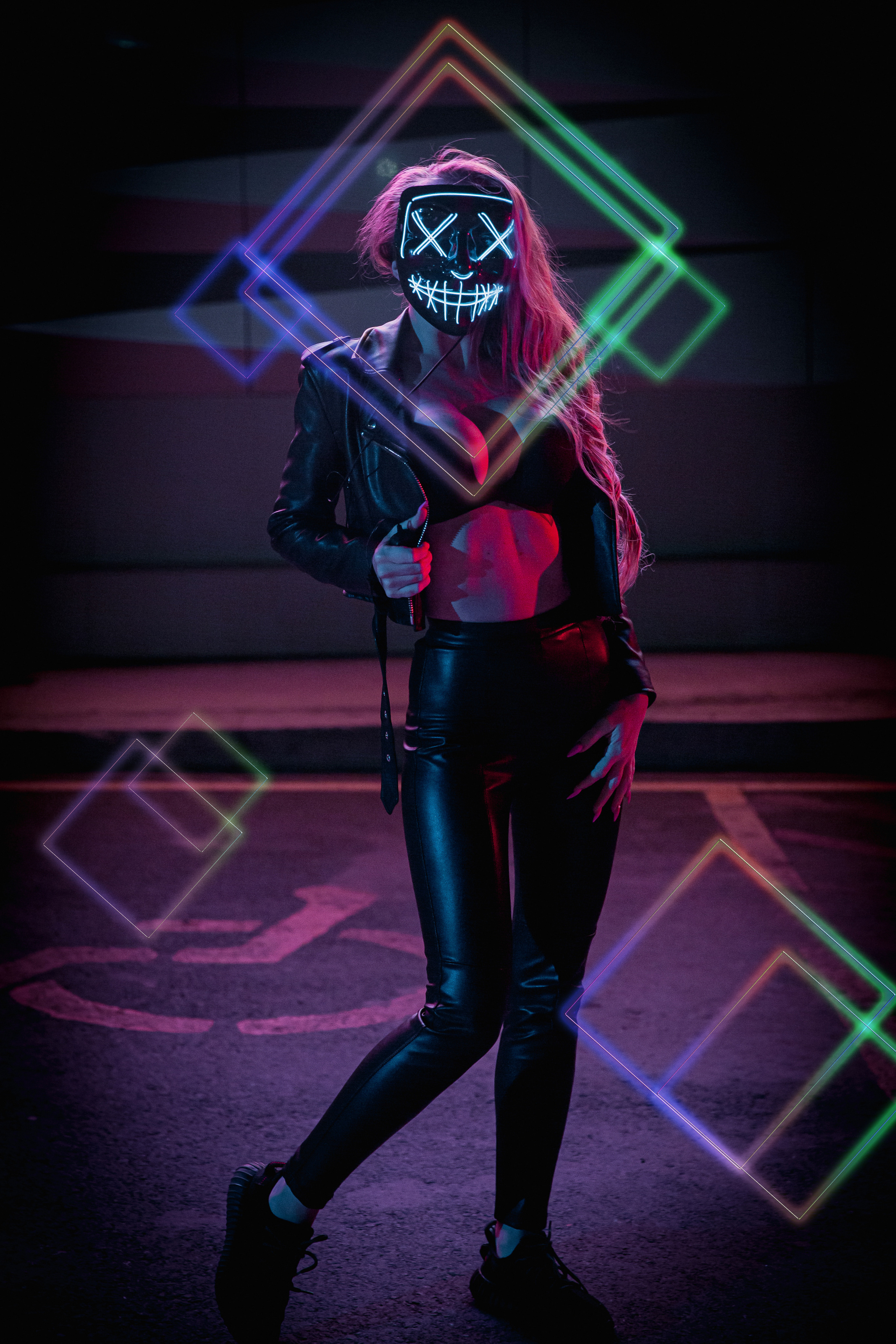 Неон ню. Фотограф Камчатка